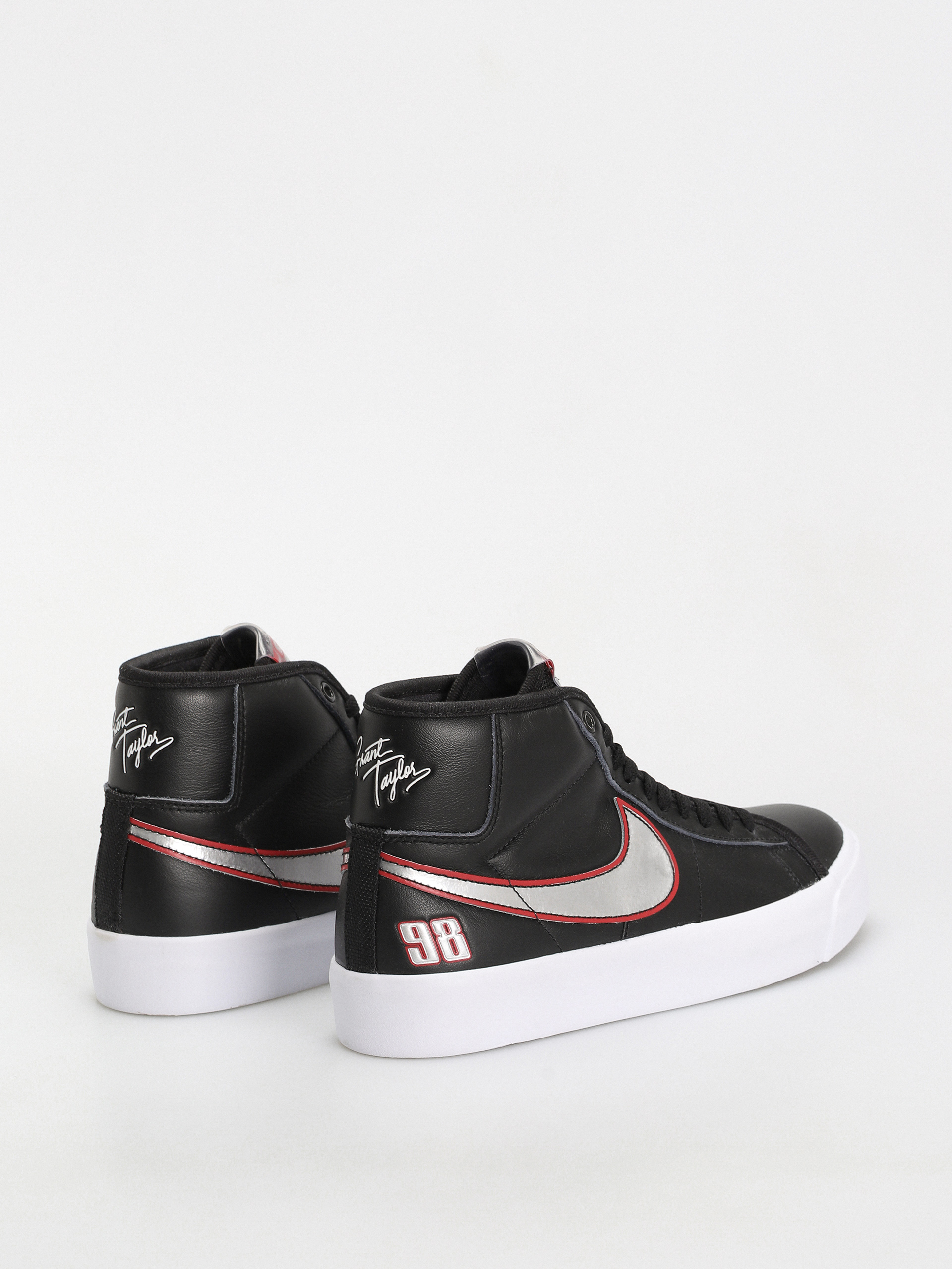 Nike SB Zoom Blazer Mid Pro GT Cipők (black/metallic silver university red)