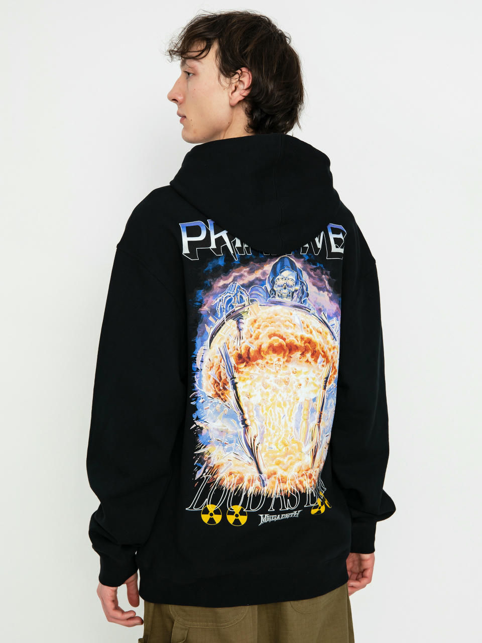 Primitive Time HD Kapucnis pulóver (black)