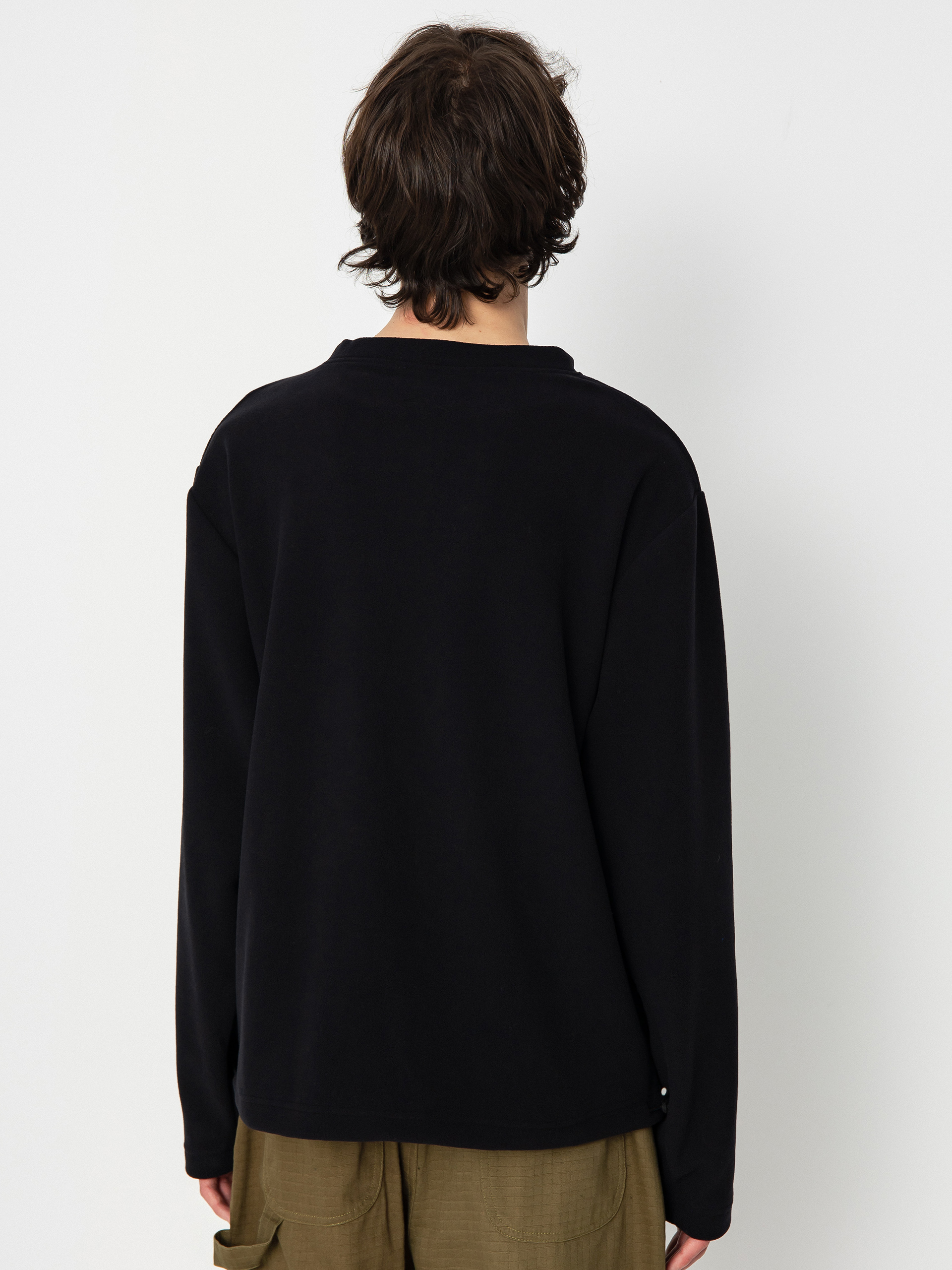 Poetic Collective Fleece Crew Pulóver (black)
