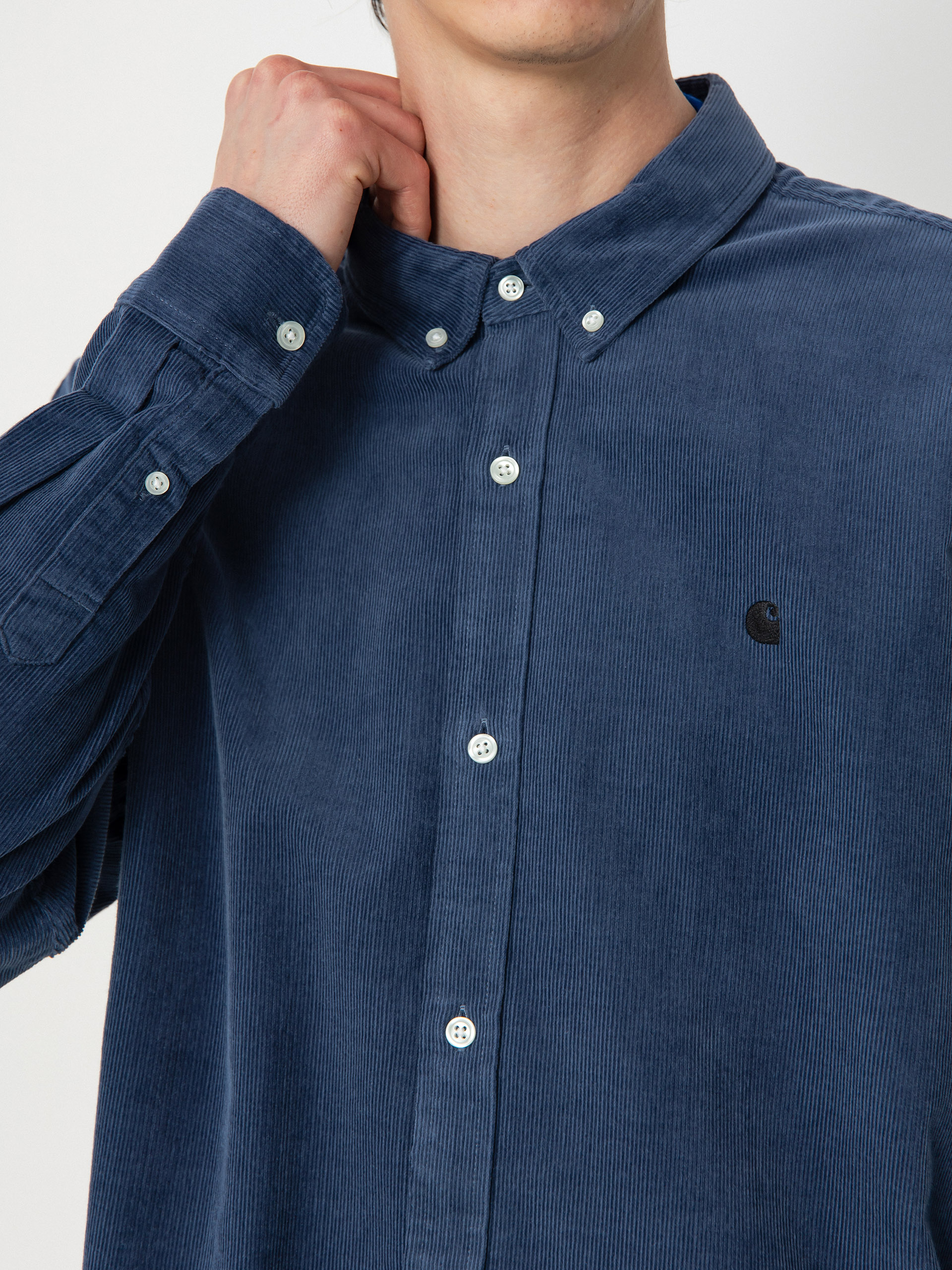 Carhartt WIP Madison Fine Cord Ing (hudson blue/black)