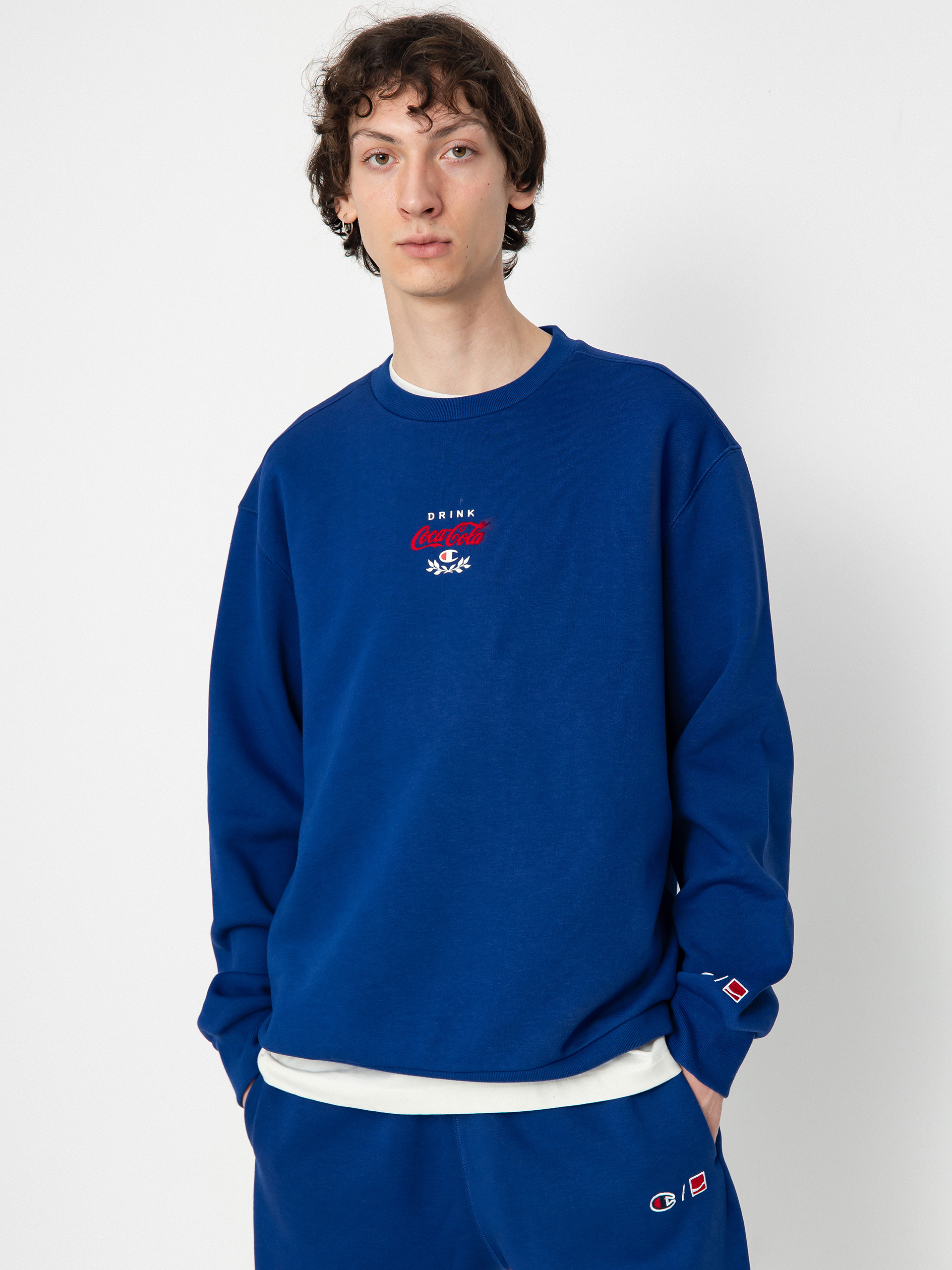 Champion X Coca Cola Crewneck Sweatshirt 220181 Pulóver (bwb)