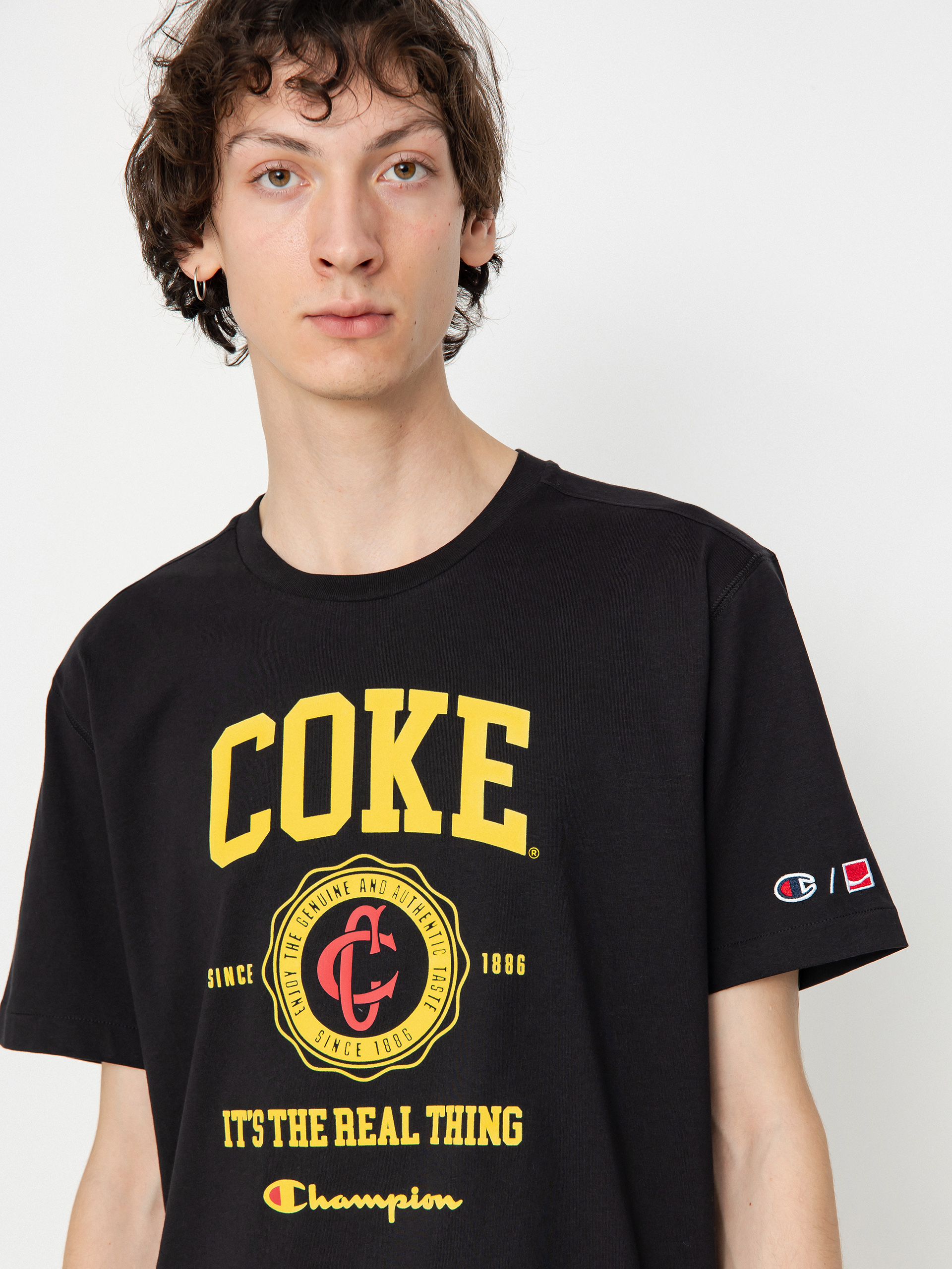 Champion X Coca Cola Crewneck T-Shirt 220183 Ujjatlan felső (nbk)