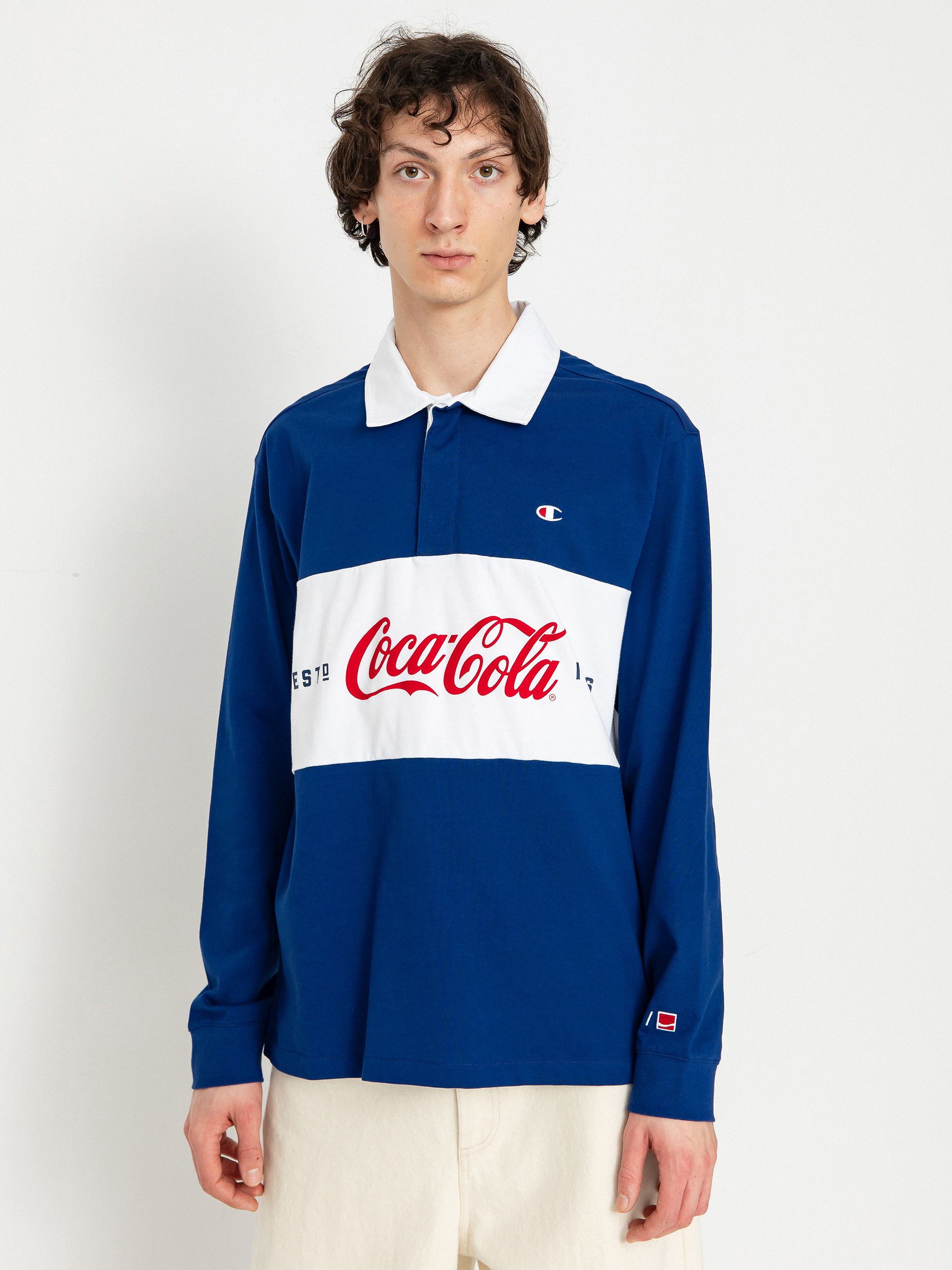 Champion X Coca Cola Striped 220185 Pólóing (bwb/wht)