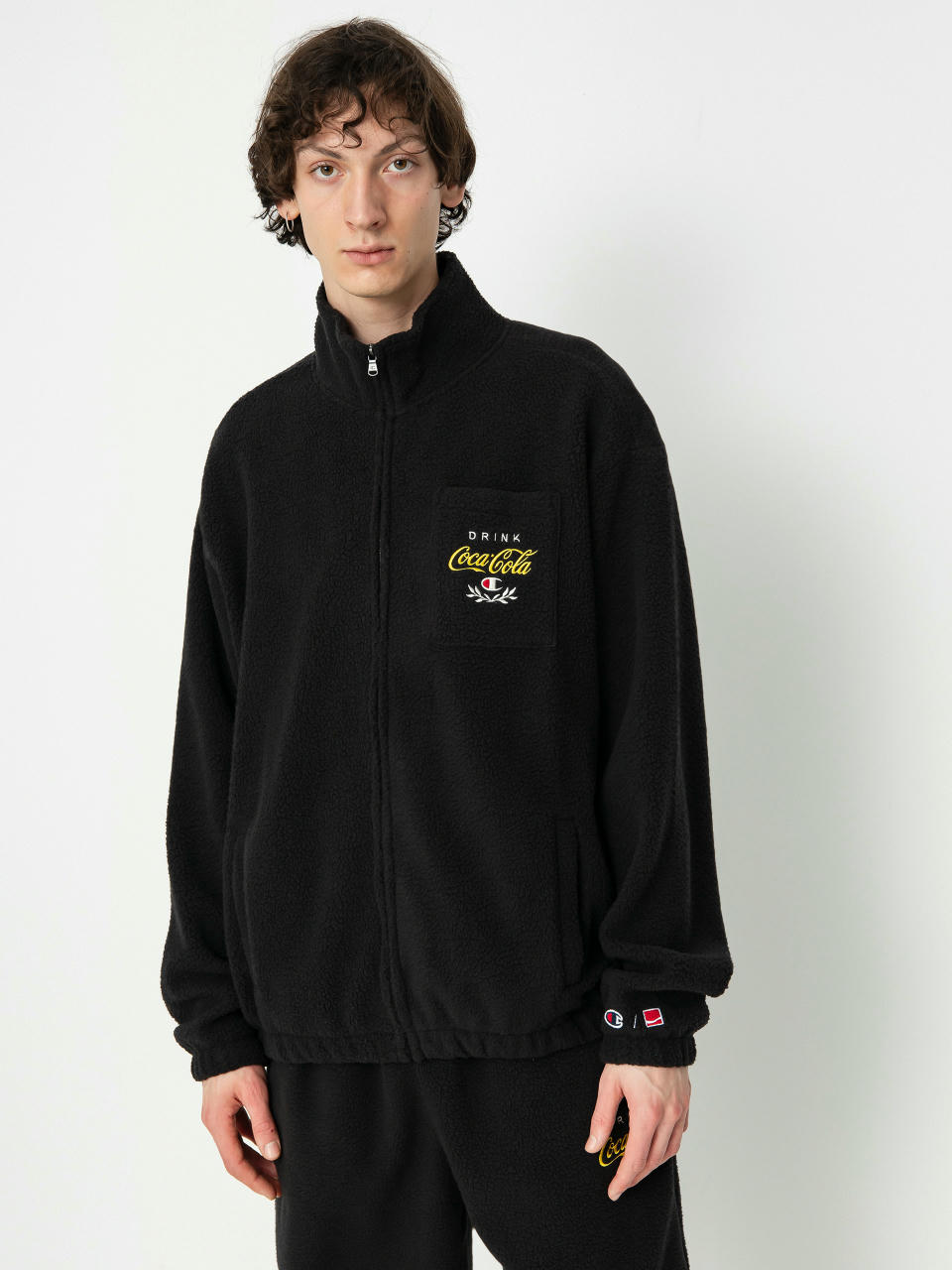 Champion X Coca Cola Full Zip Top 220187 Polár pulóver (nbk)