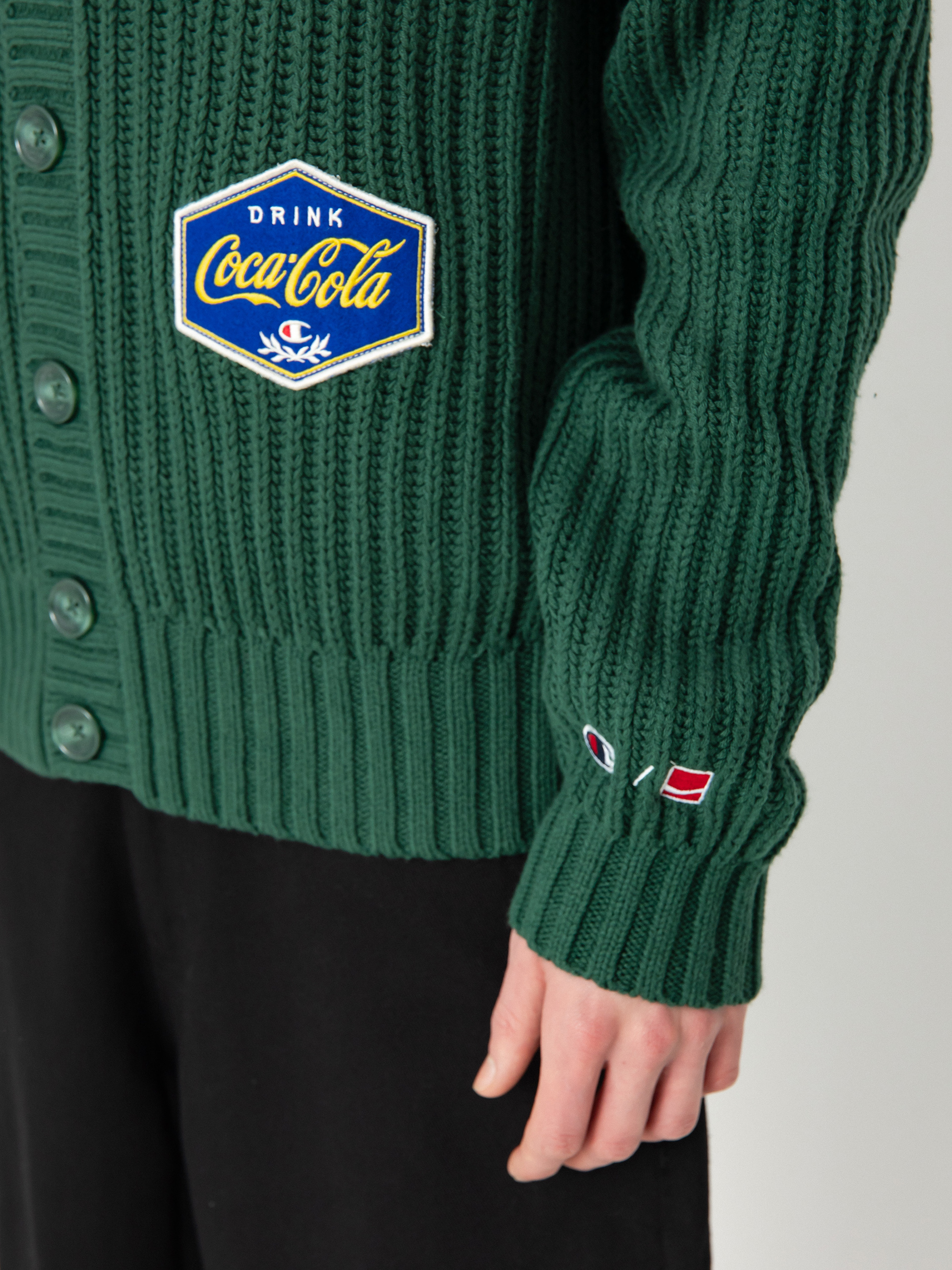 Champion X Coca Cola Cardigan Top 220192 Pulóver (hlg/loy)