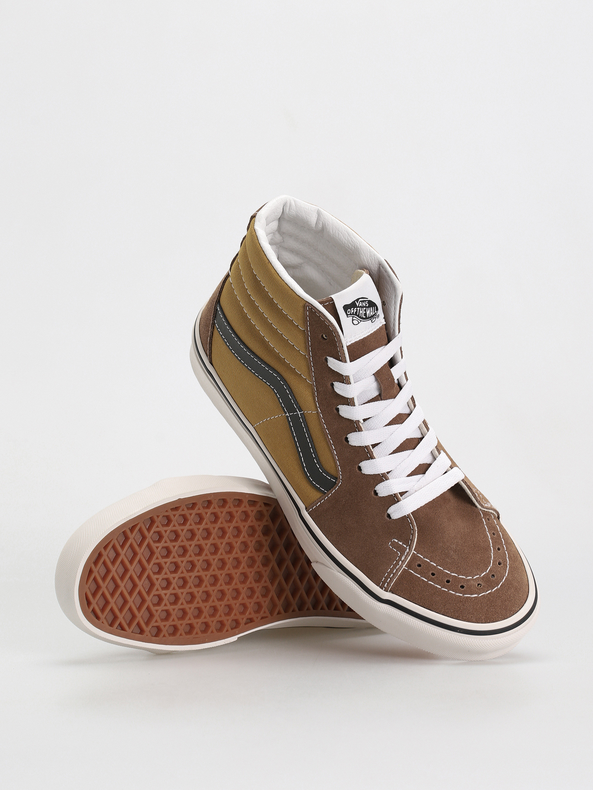 Vans Sk8 Hi Cipők (canvas/suede pop brown/multi)