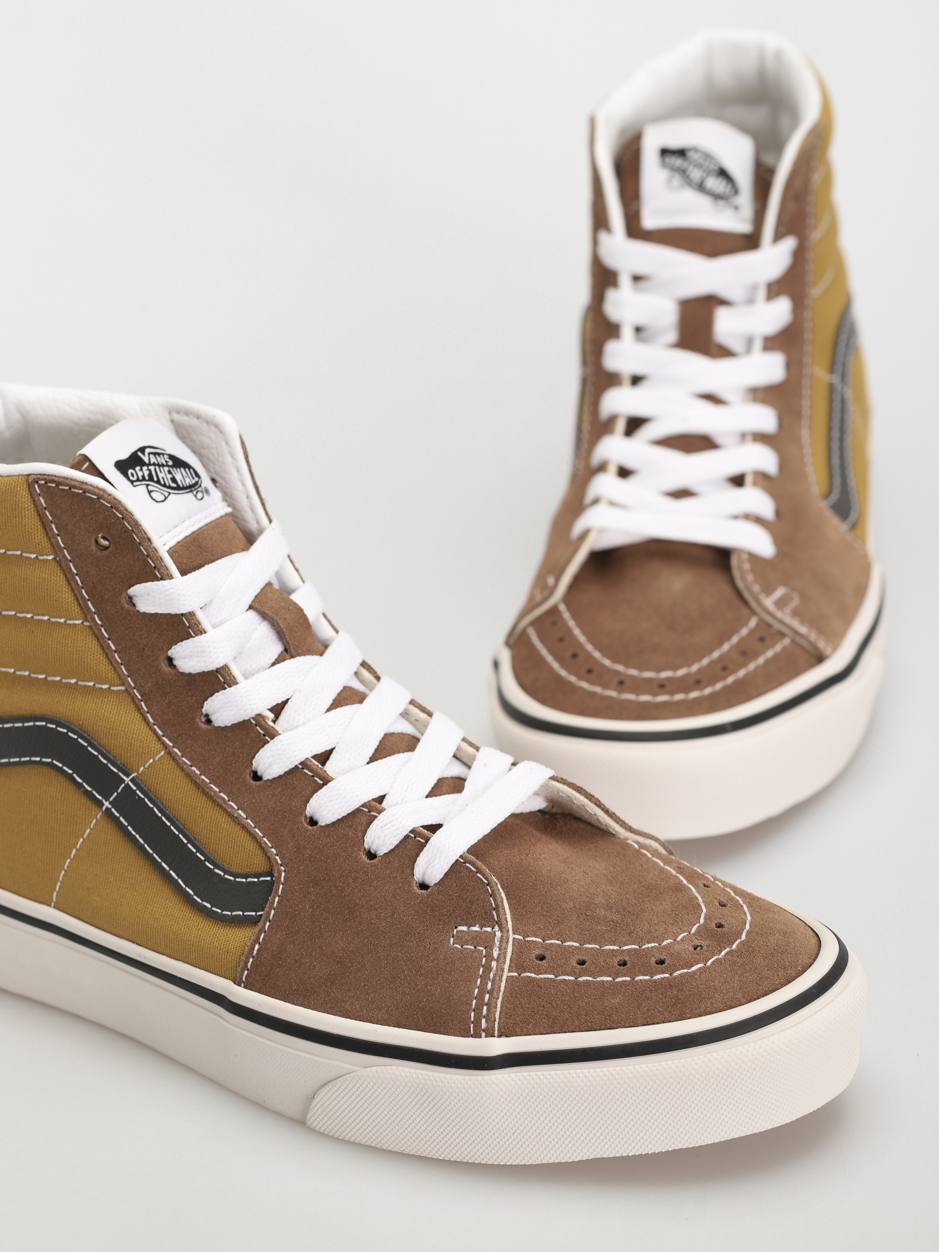 Vans Sk8 Hi Cipők (canvas/suede pop brown/multi)