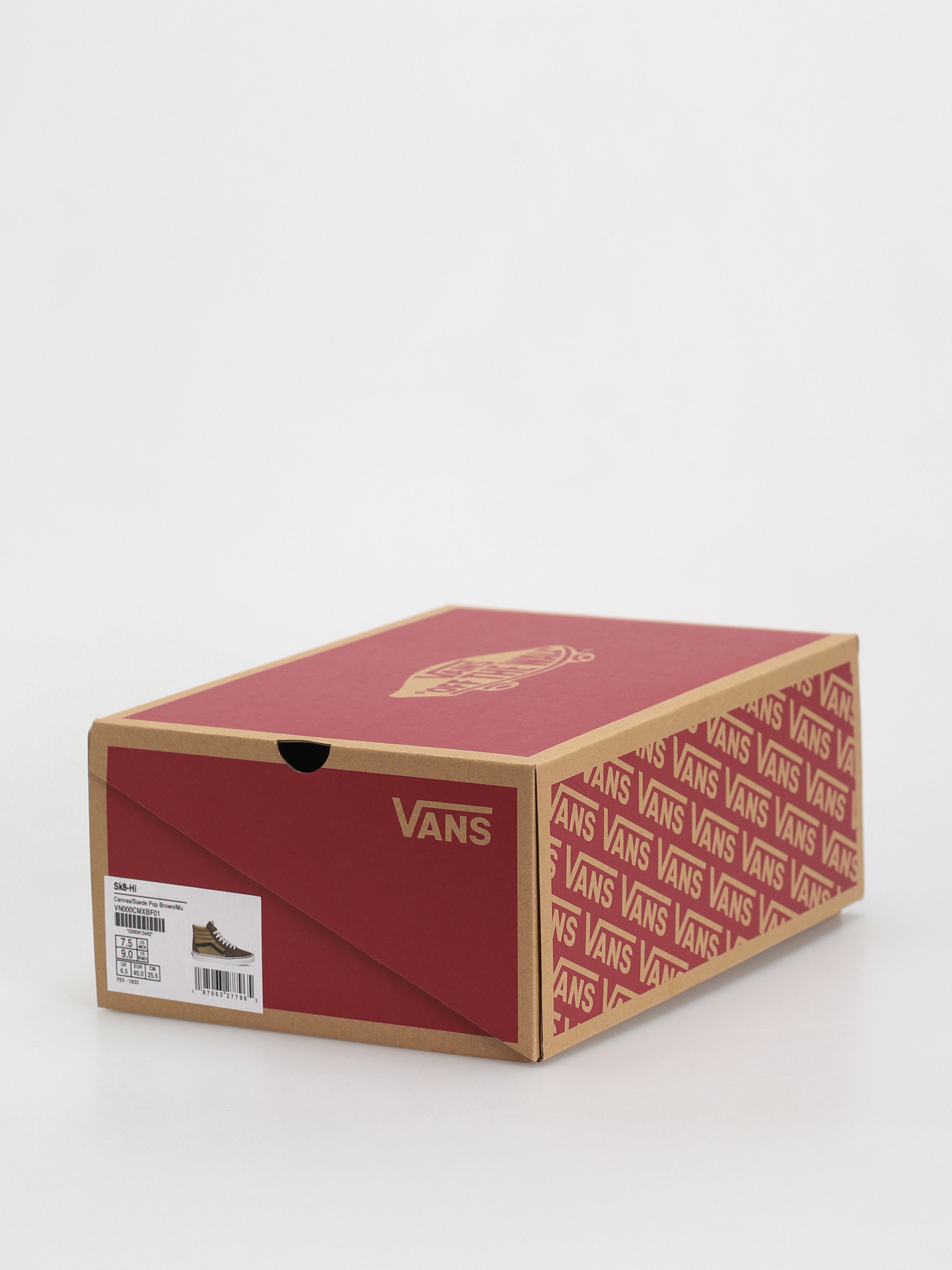 Vans Sk8 Hi Cipők (canvas/suede pop brown/multi)
