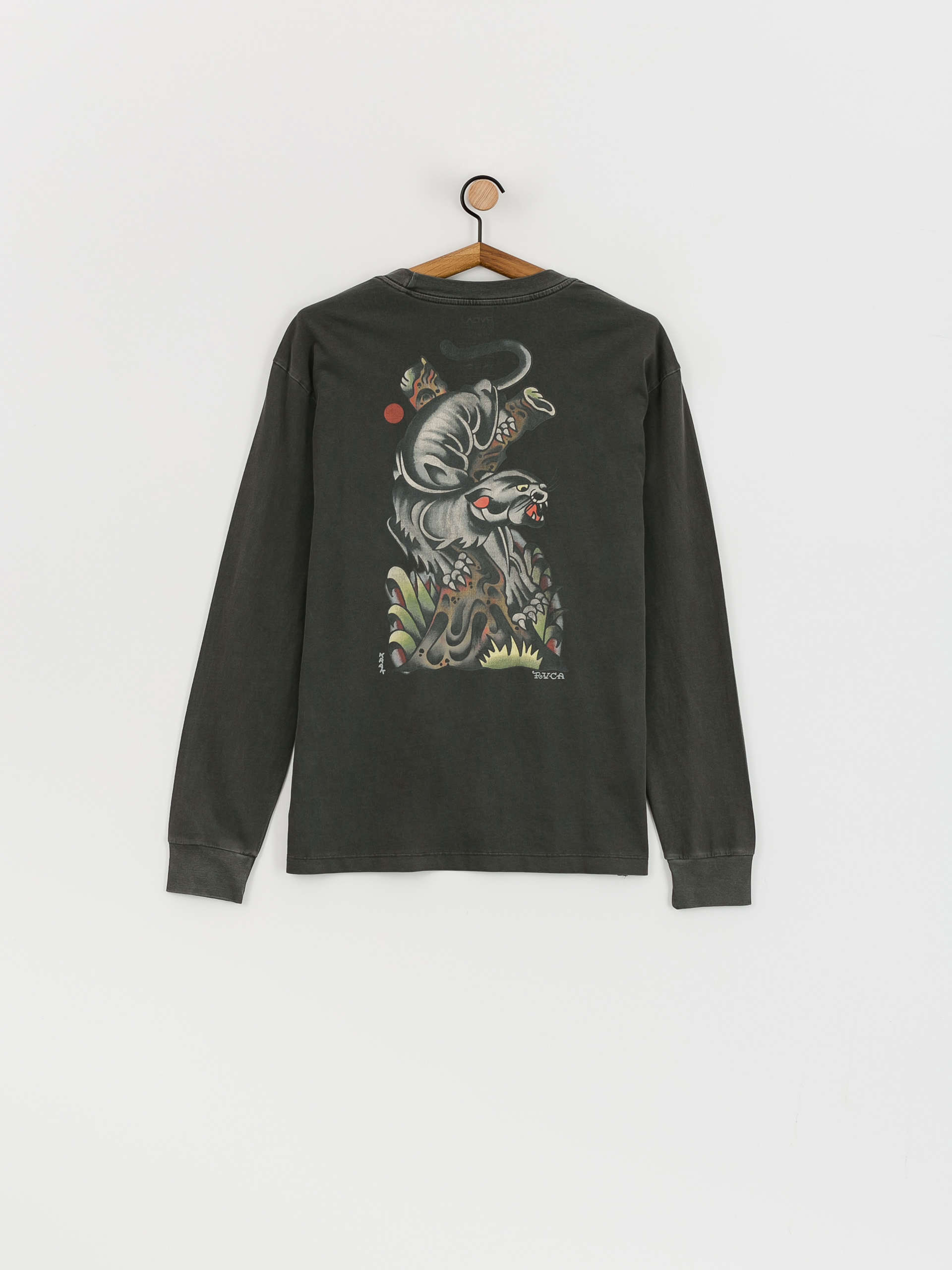 RVCA Krak Panther Hosszú ujjú felső (washed black)