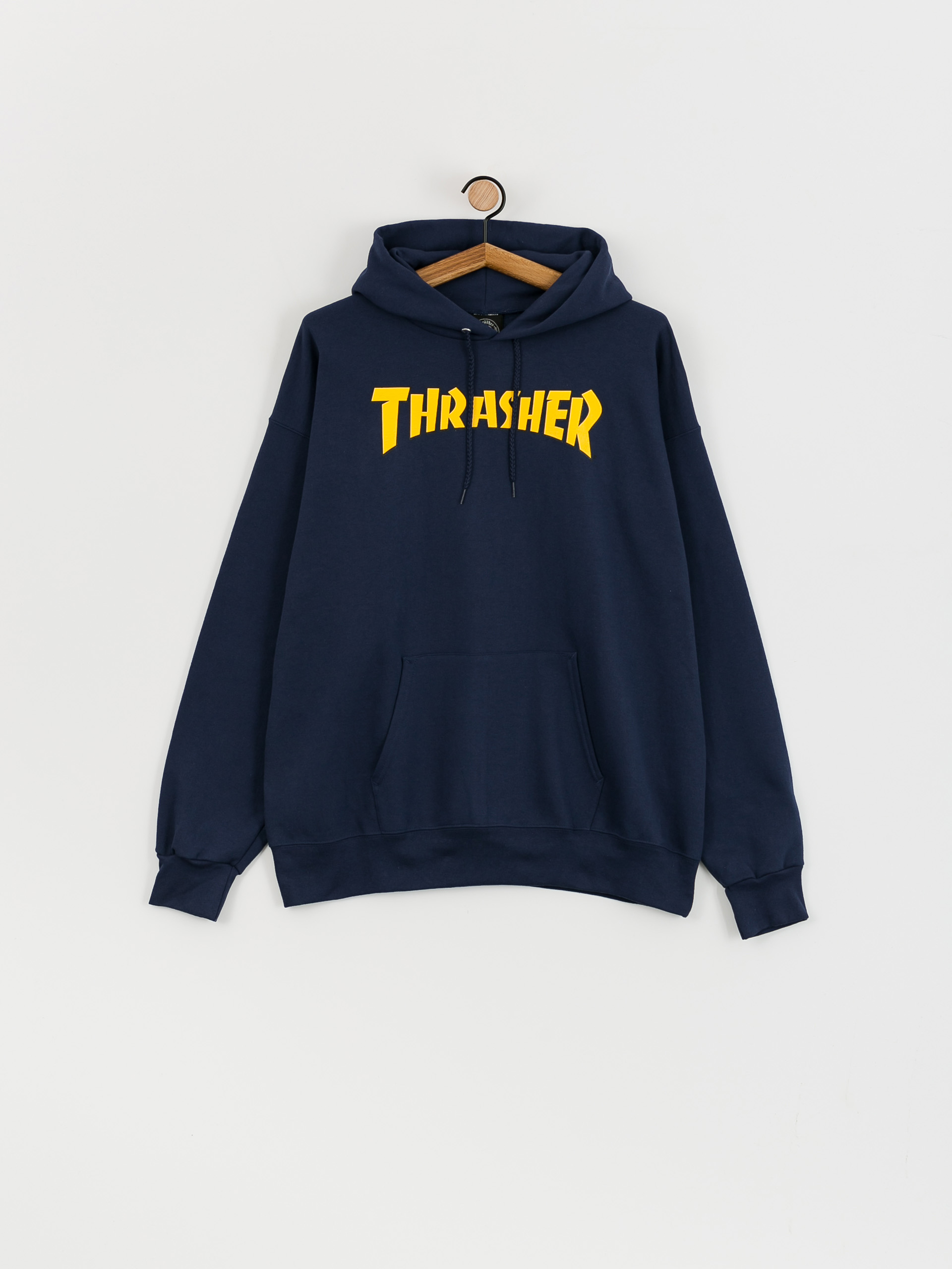 Thrasher Cover Logo HD Kapucnis pulóver (navy)