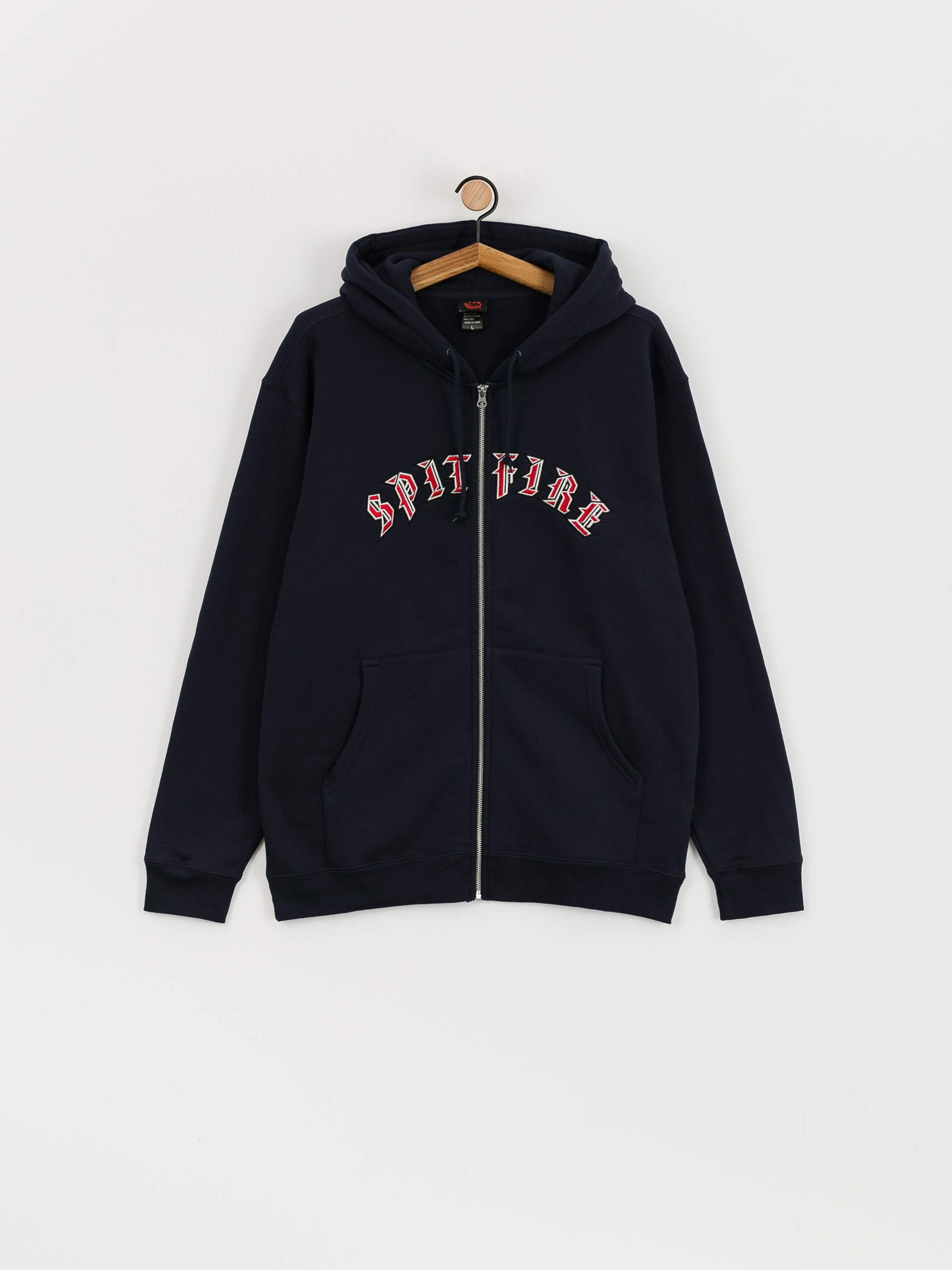 Spitfire Old E Emb ZHD Kapucnis pulóver (navy)