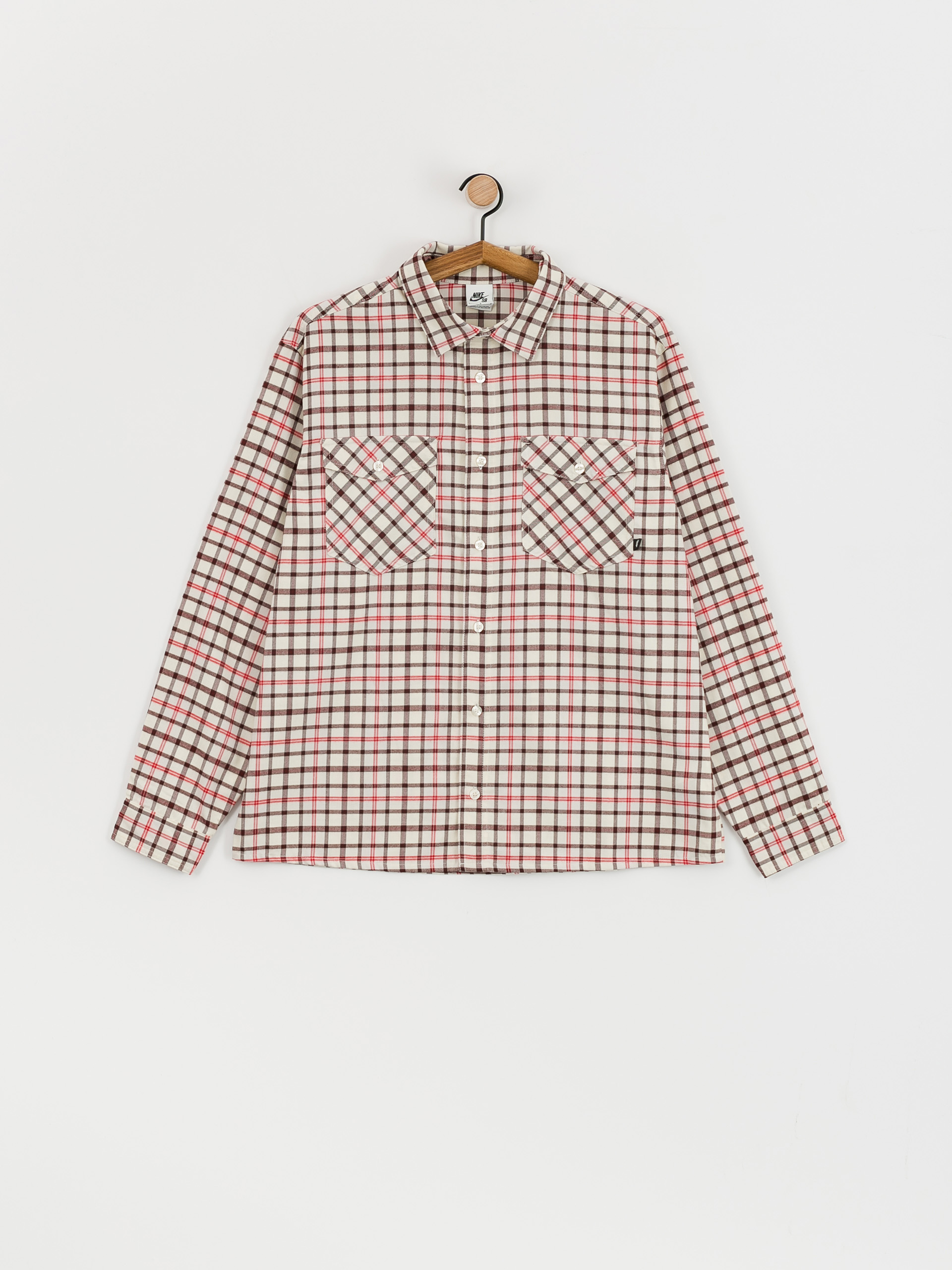 Nike SB Flannel Button Up Ing (coconut milk/light bone)
