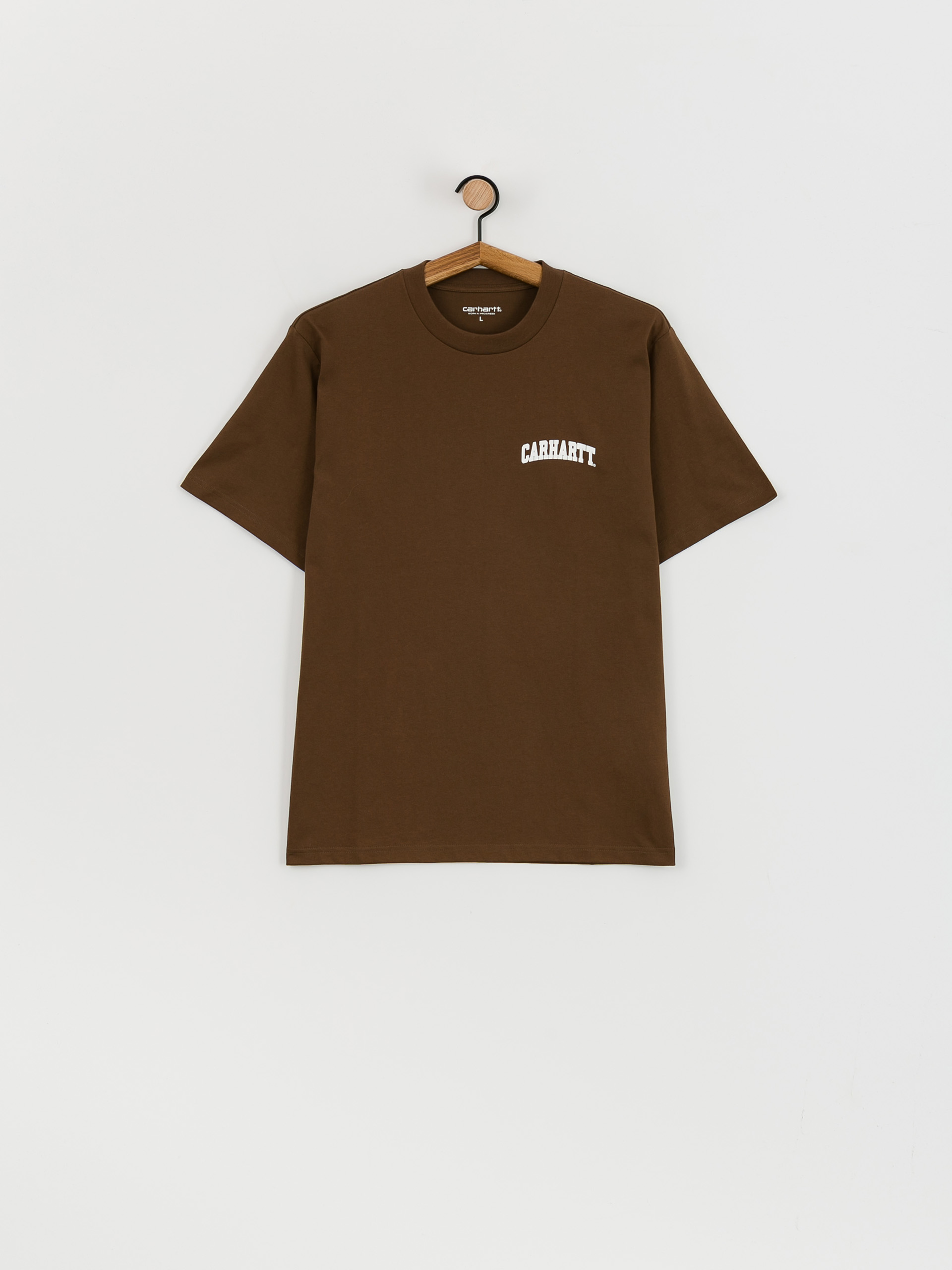 Carhartt WIP University Script Póló (lumber/white)