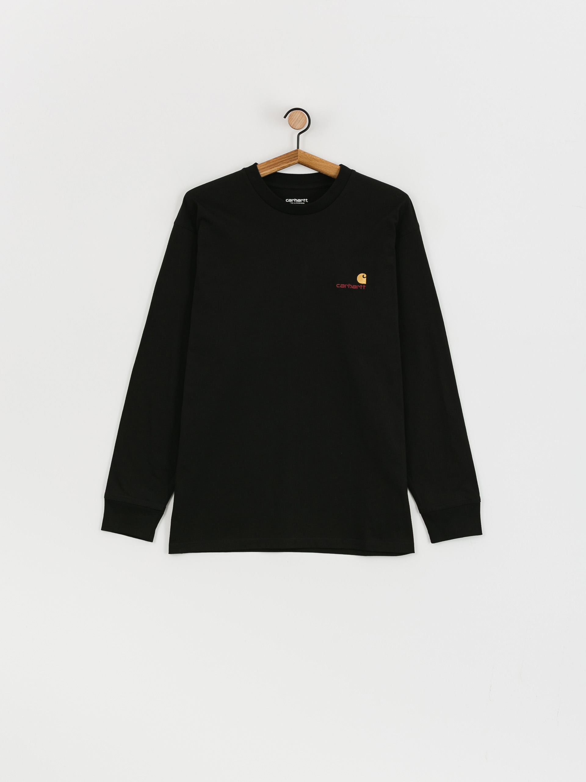 Carhartt WIP American Script Hosszú ujjú felső (black)