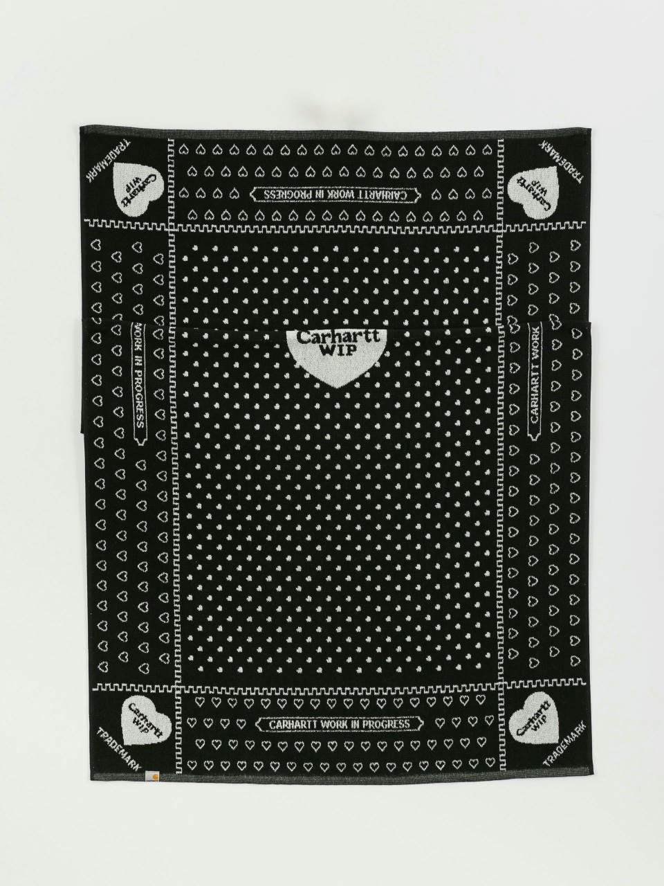 Carhartt WIP Ręcznik Heart Bandana Akcesoria (heart bandana jacquard/black)