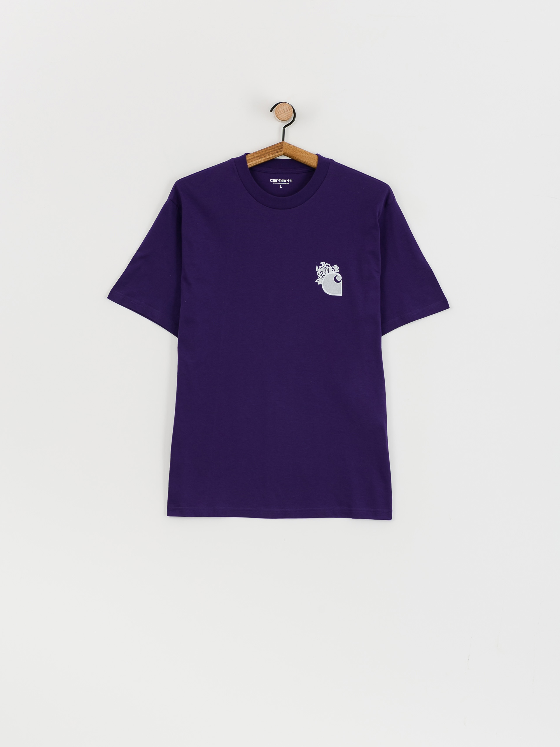 Carhartt WIP Little Hellraiser Póló (tyrian/white)