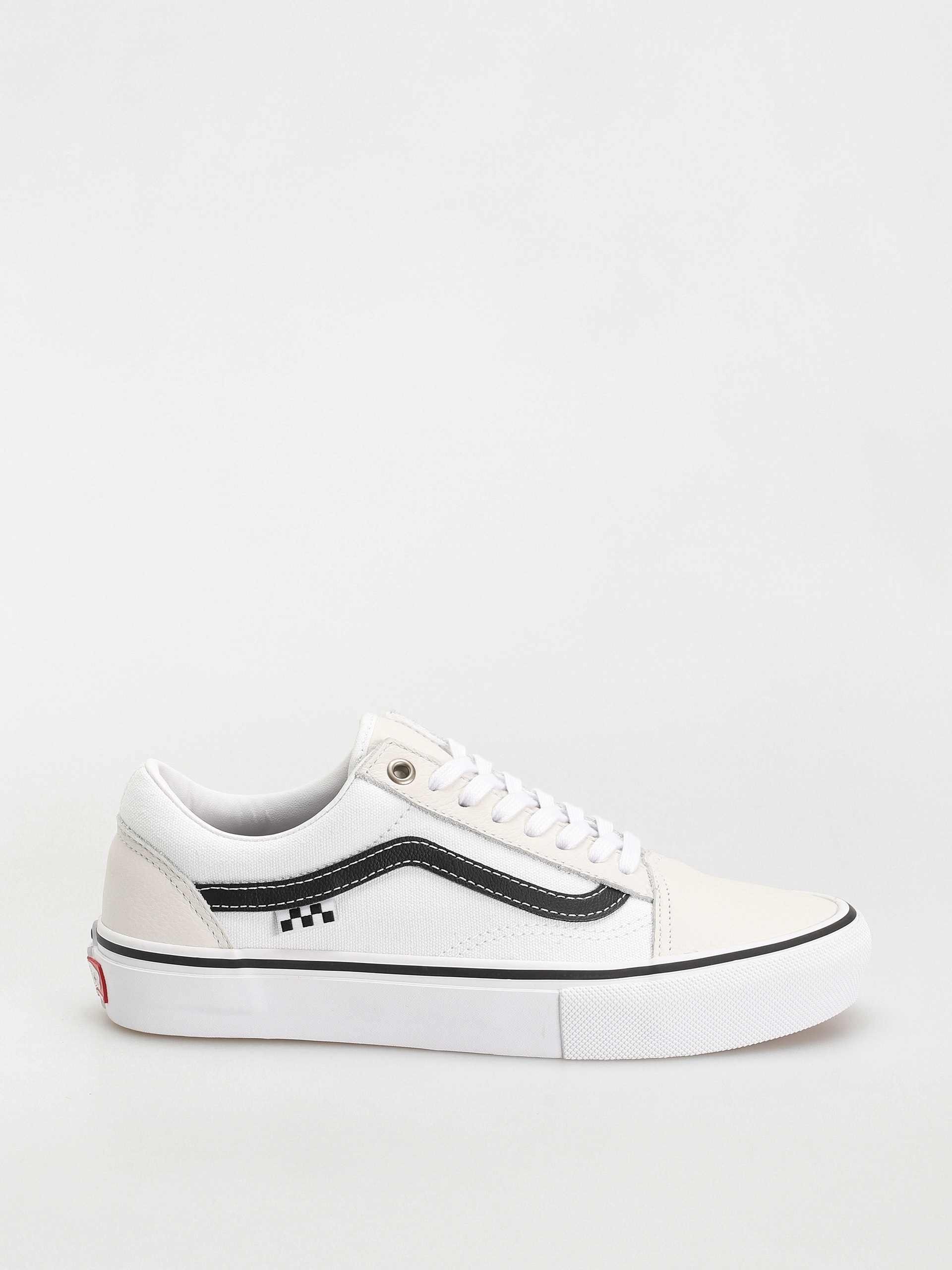 Vans Skate Old Skool Cipők (leather white/white)