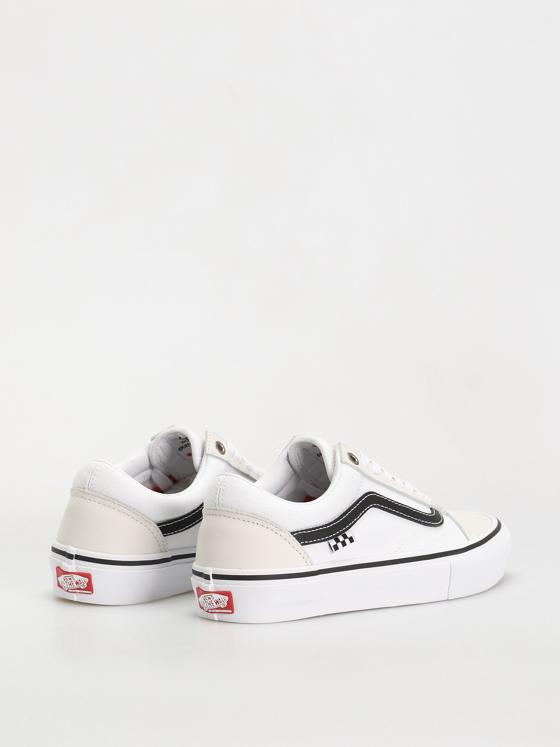 Vans Skate Old Skool Cipők (leather white/white)