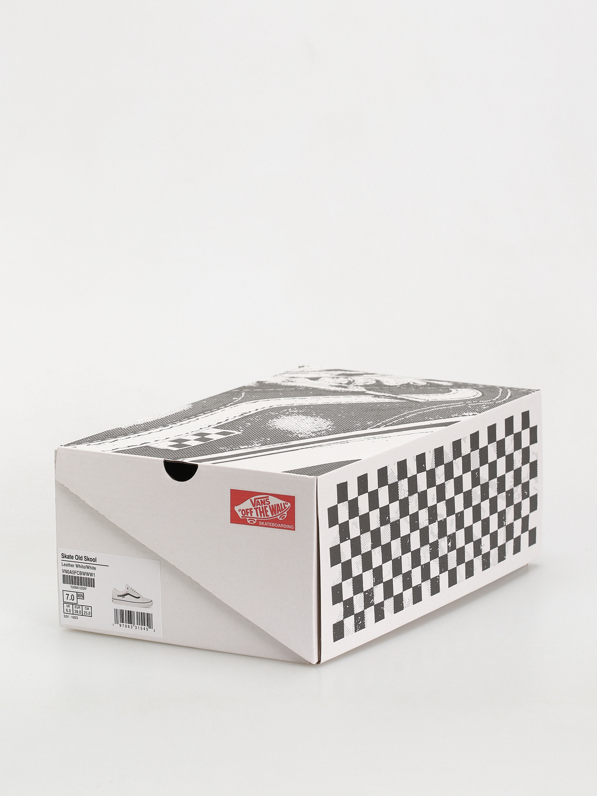 Vans Skate Old Skool Cipők (leather white/white)