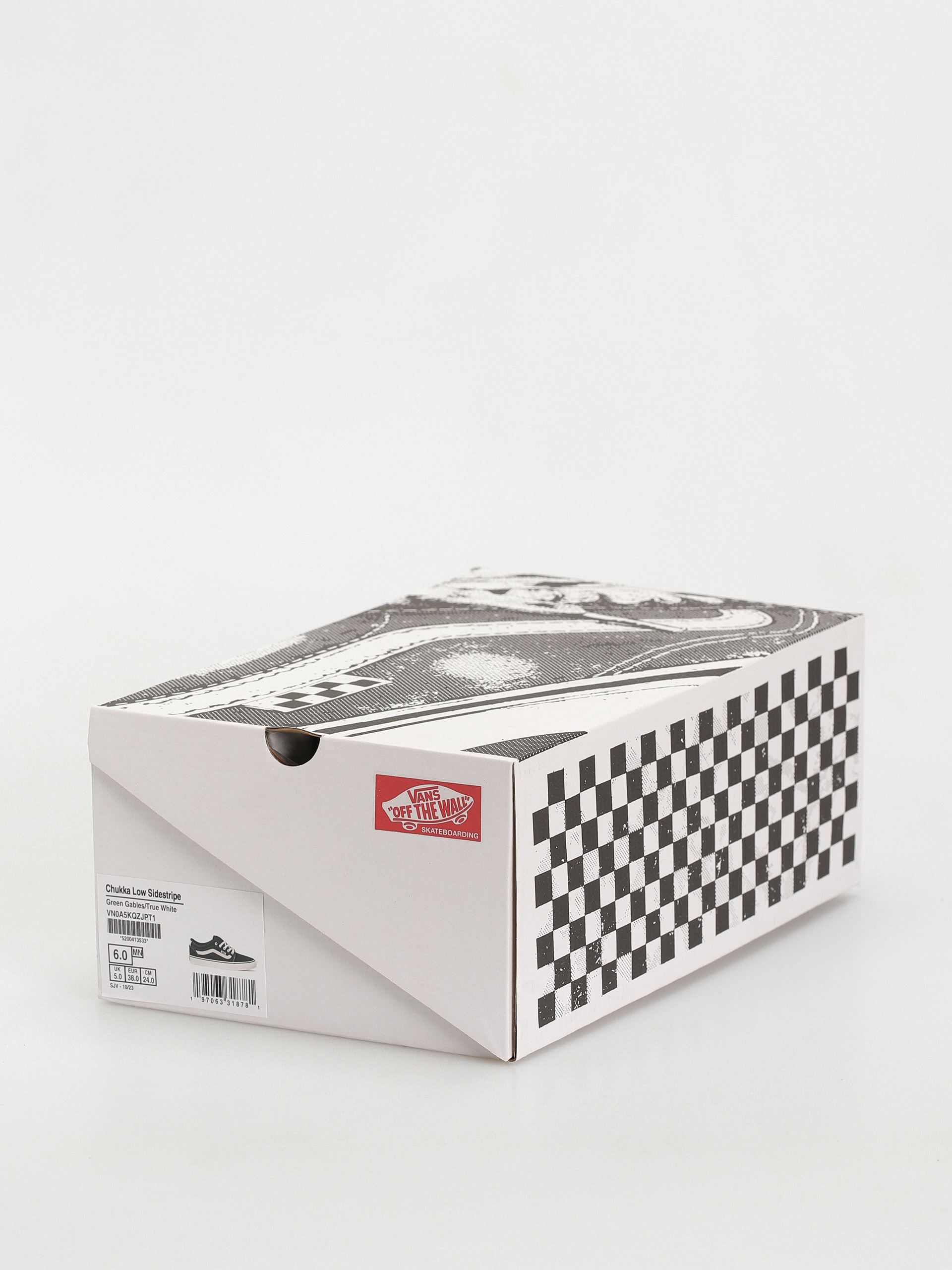 Vans Chukka Low Sidestripe Cipők (green gables/true white)