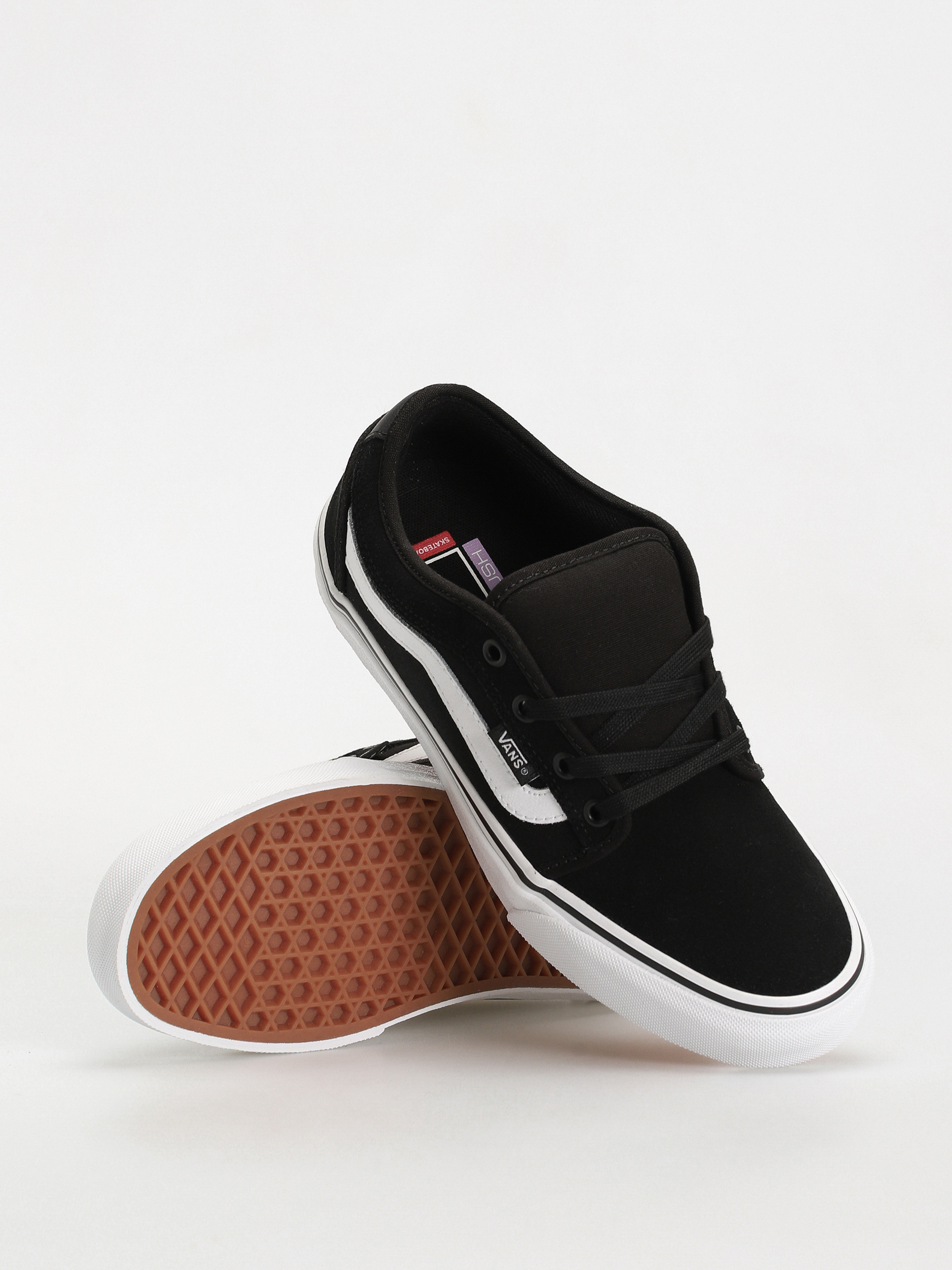 Vans Chukka Low Sidestripe Cipők (black/white)
