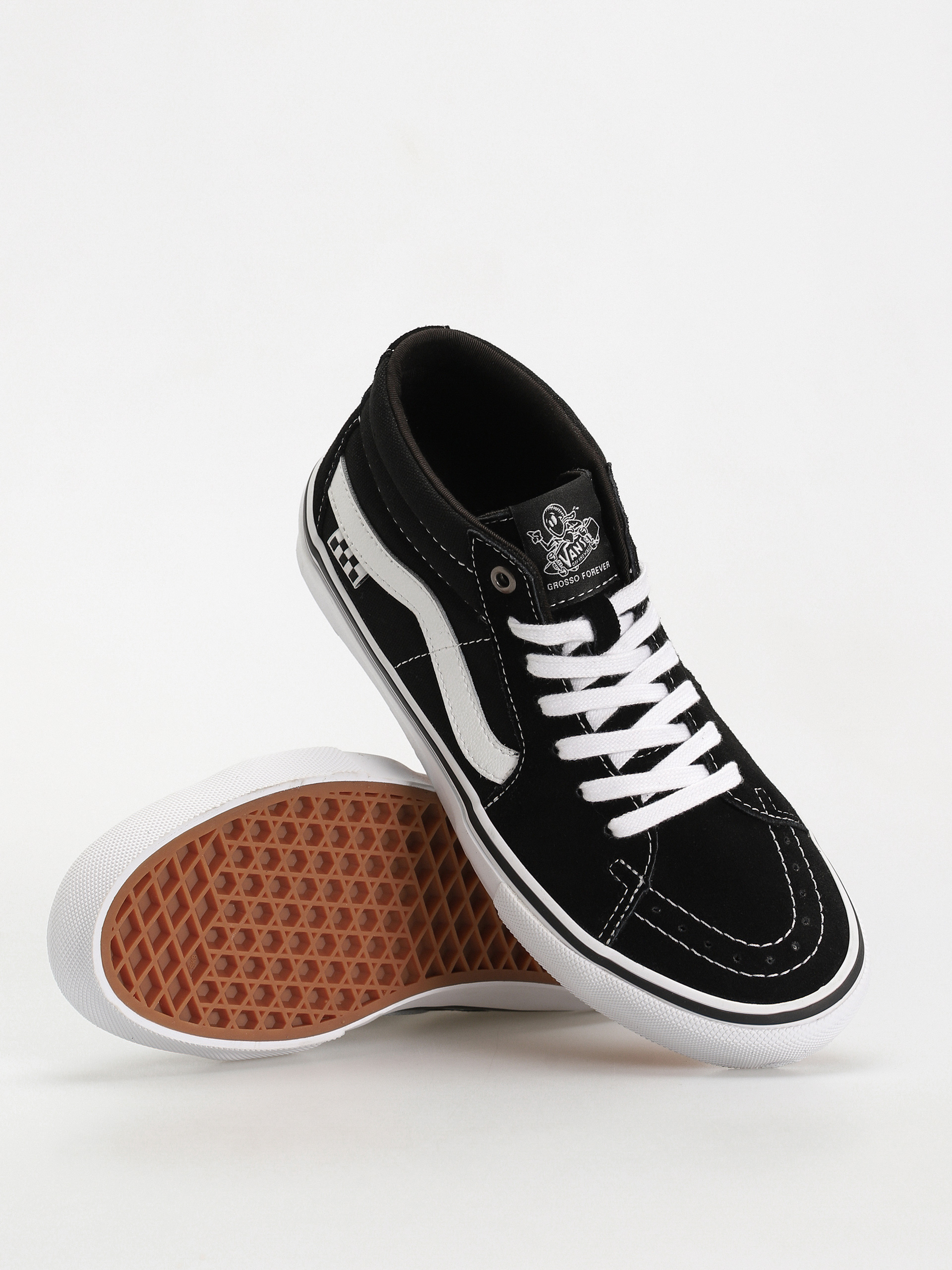 Vans Skate Grosso Mid Cipők (black/white)