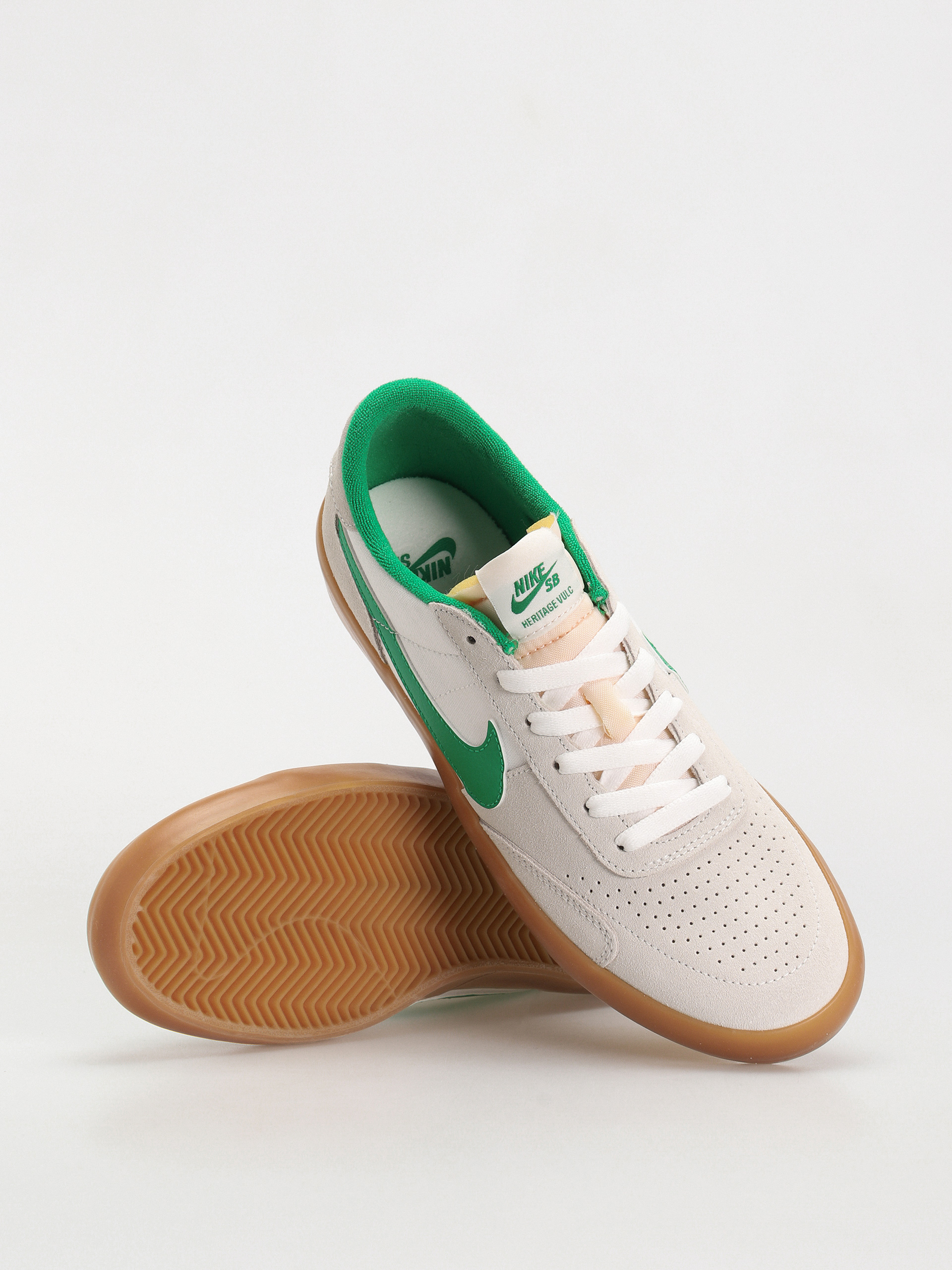 Nike SB Heritage Vulc Cipők (summit white/lucky green white)