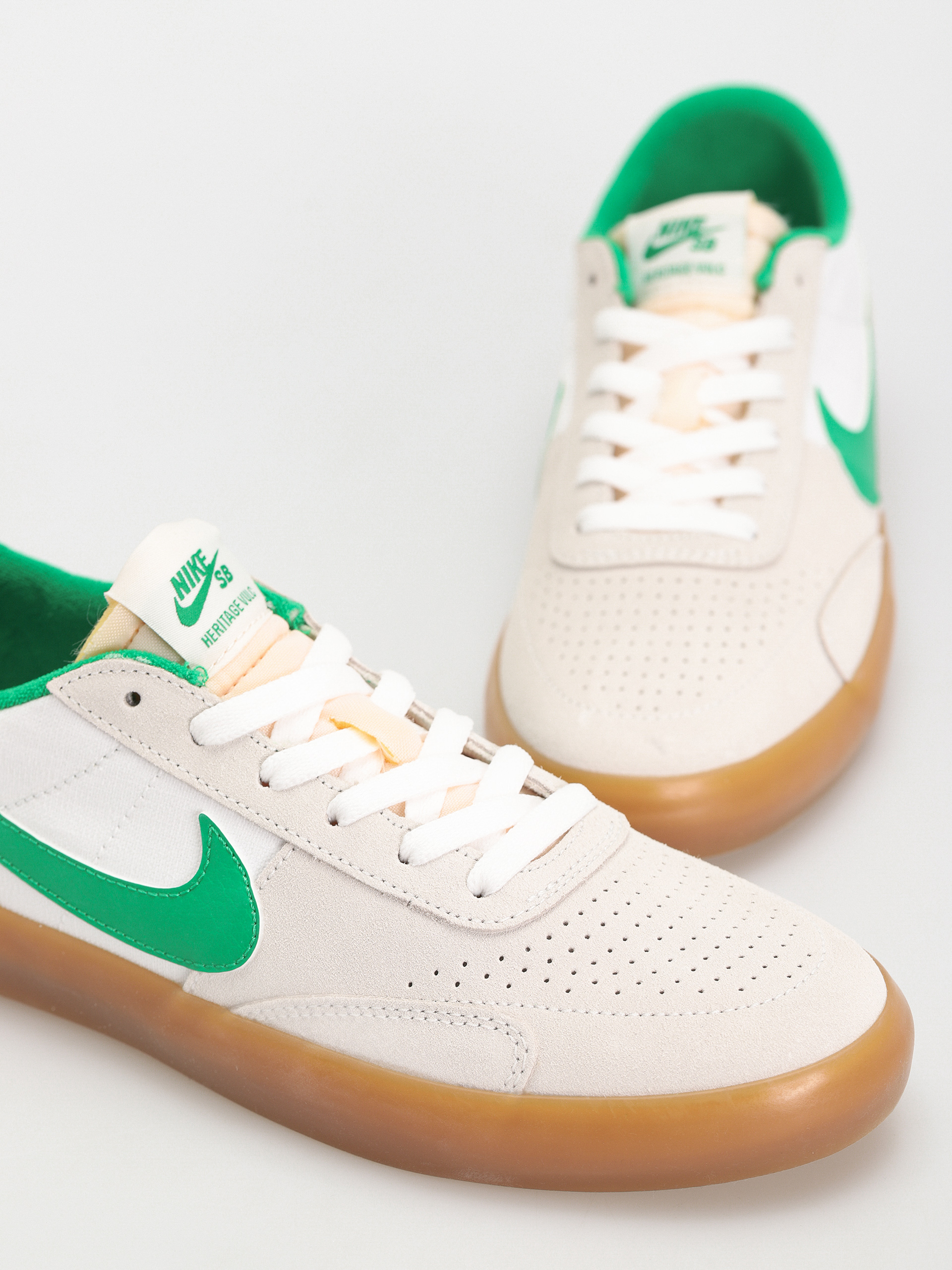 Nike SB Heritage Vulc Cipők (summit white/lucky green white)