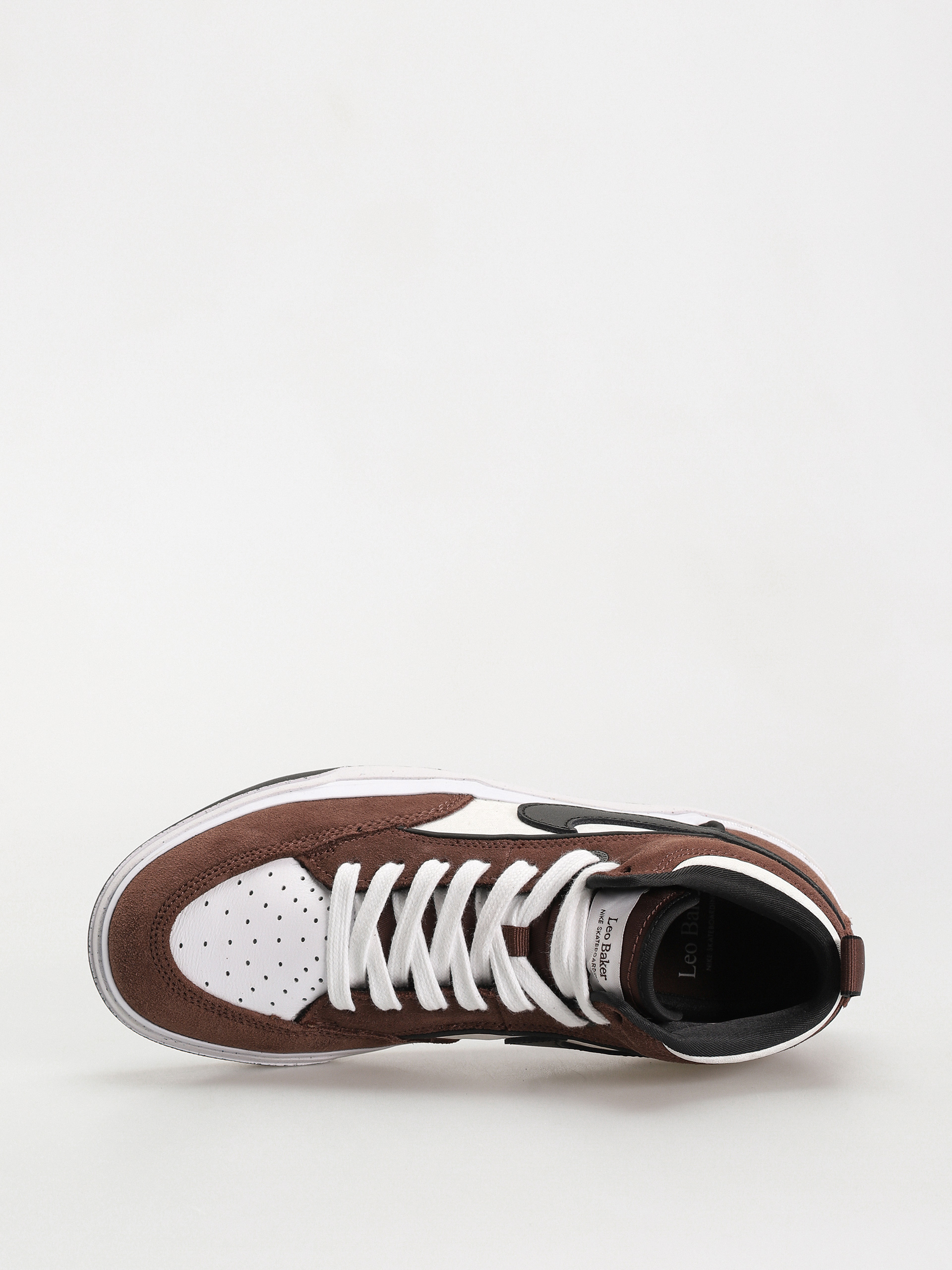 Nike SB React Leo Cipők (lt chocolate/black white black)