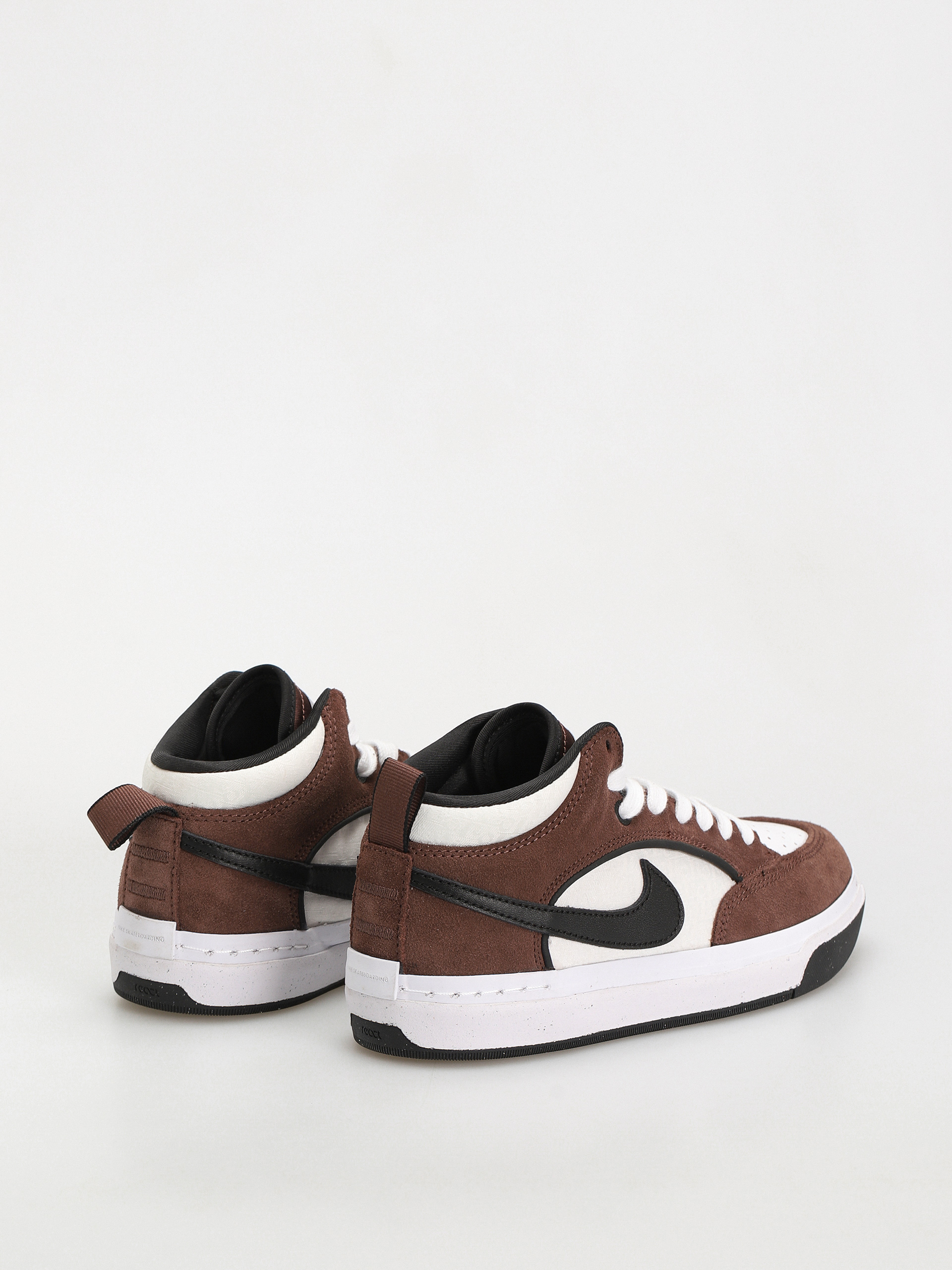 Nike SB React Leo Cipők (lt chocolate/black white black)