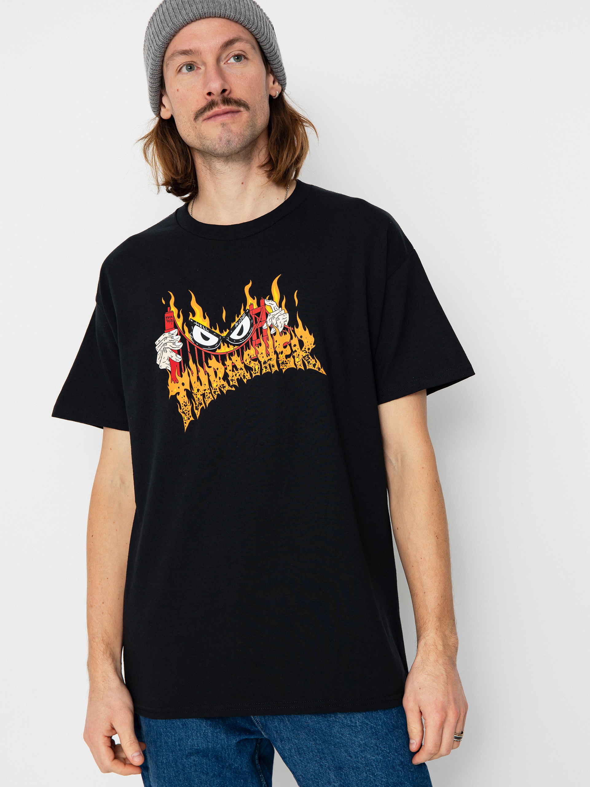 Thrasher Sucka Free By Neckface Póló (black)