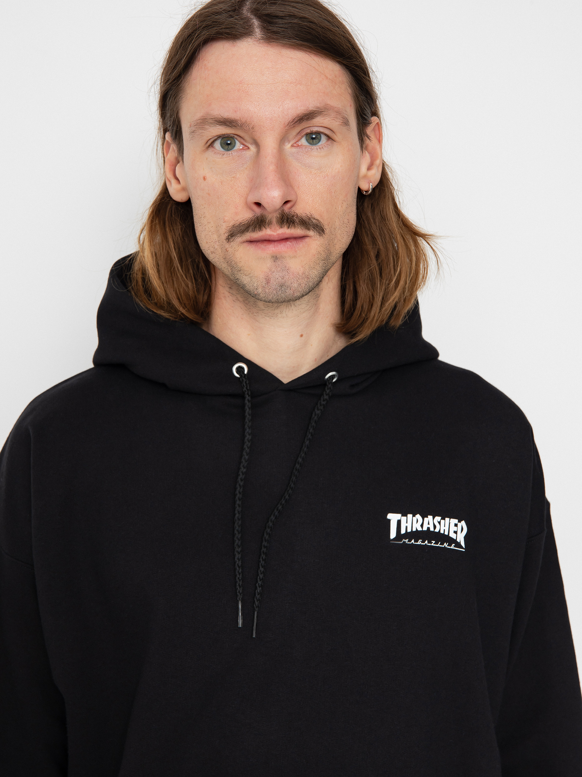 Thrasher Little HD Kapucnis pulóver (black)
