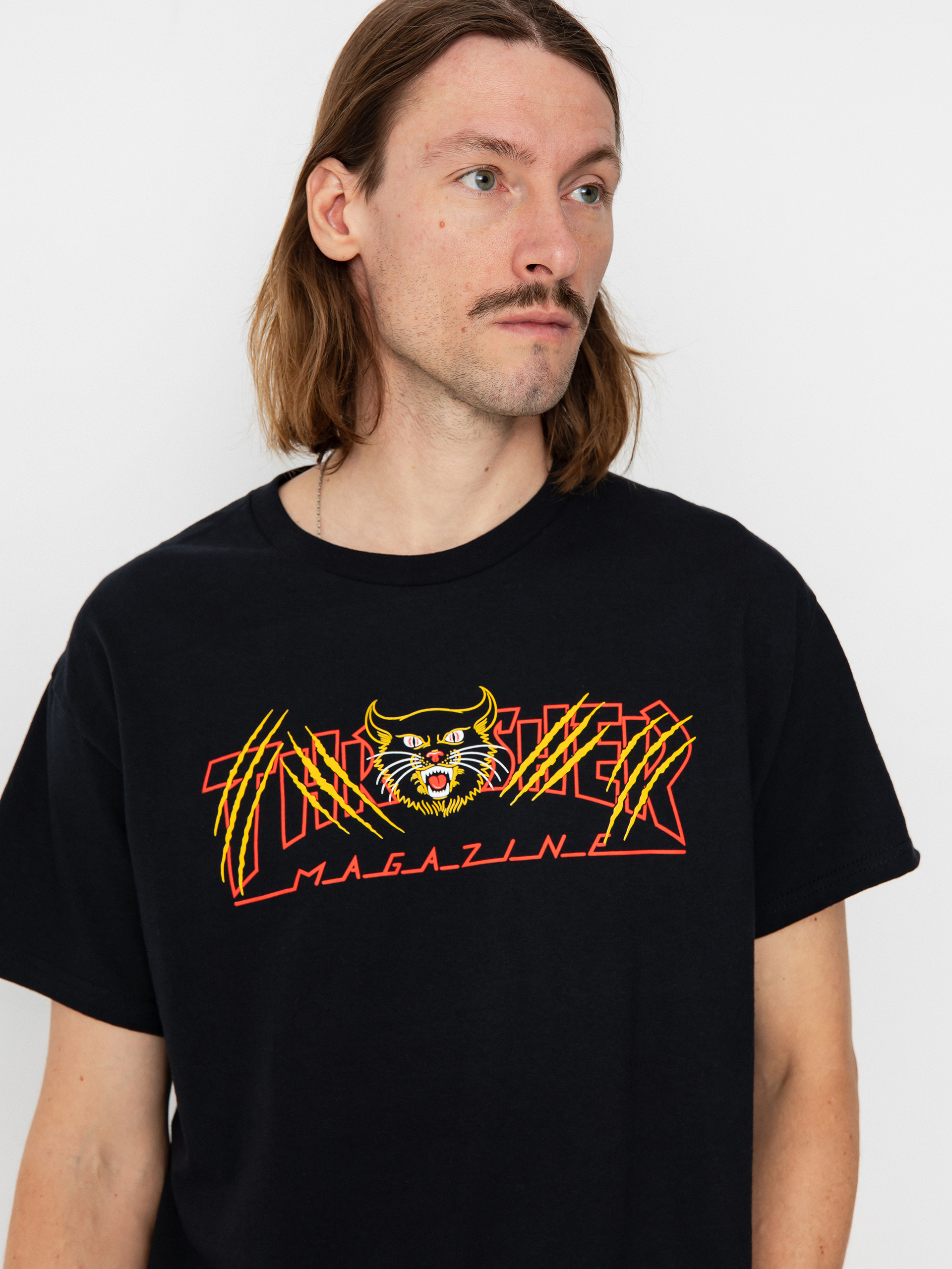 Thrasher Gato Póló (black)