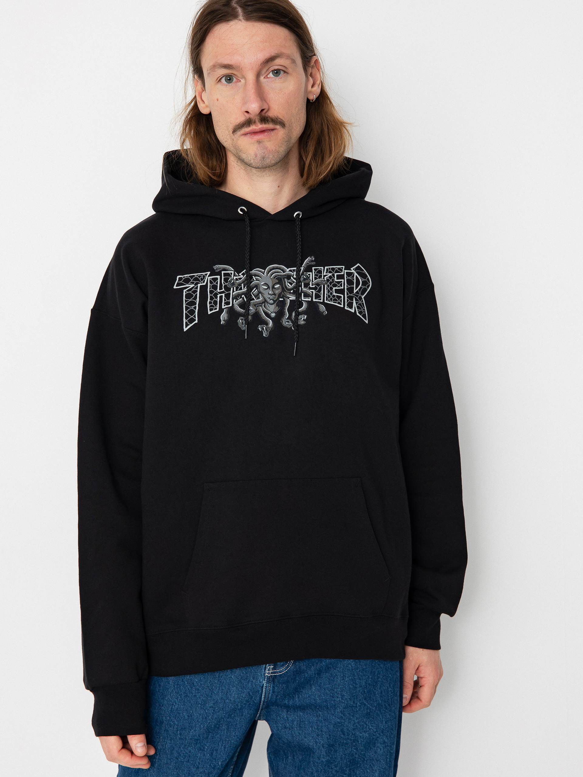 Thrasher Medusa HD Kapucnis pulóver (black)