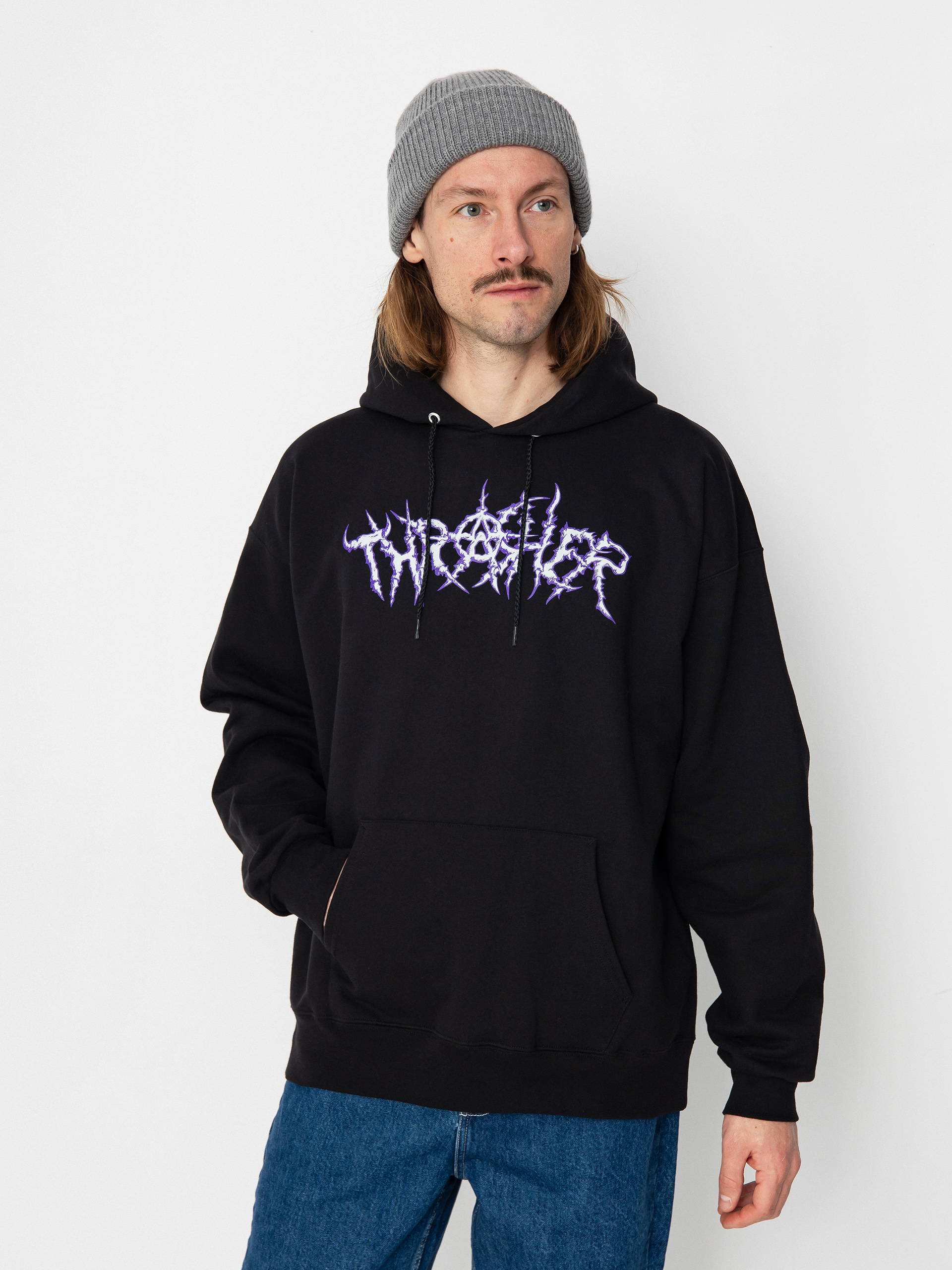 Thrasher Thorns HD Kapucnis pulóver (black)