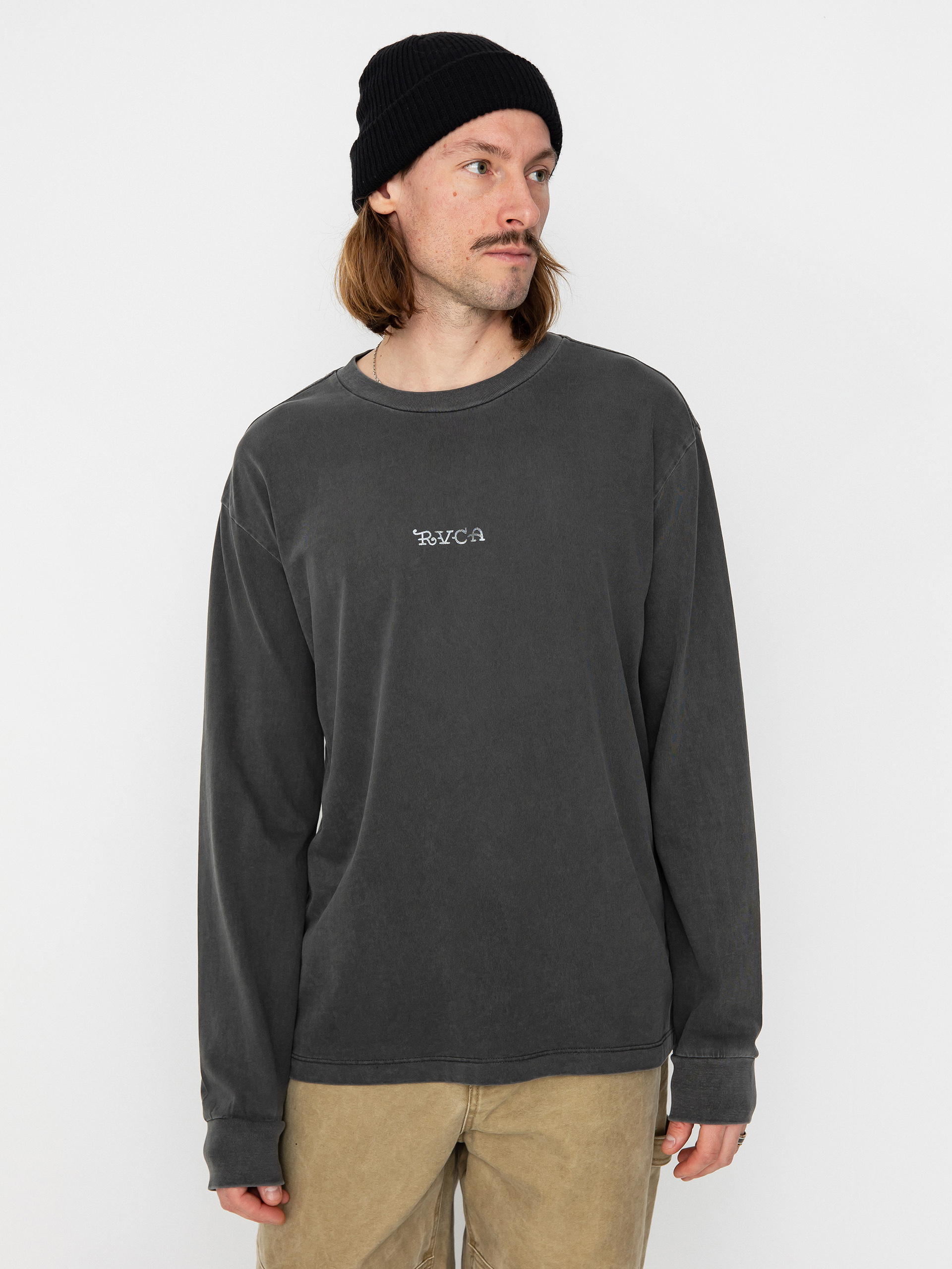 RVCA Krak Panther Hosszú ujjú felső (washed black)