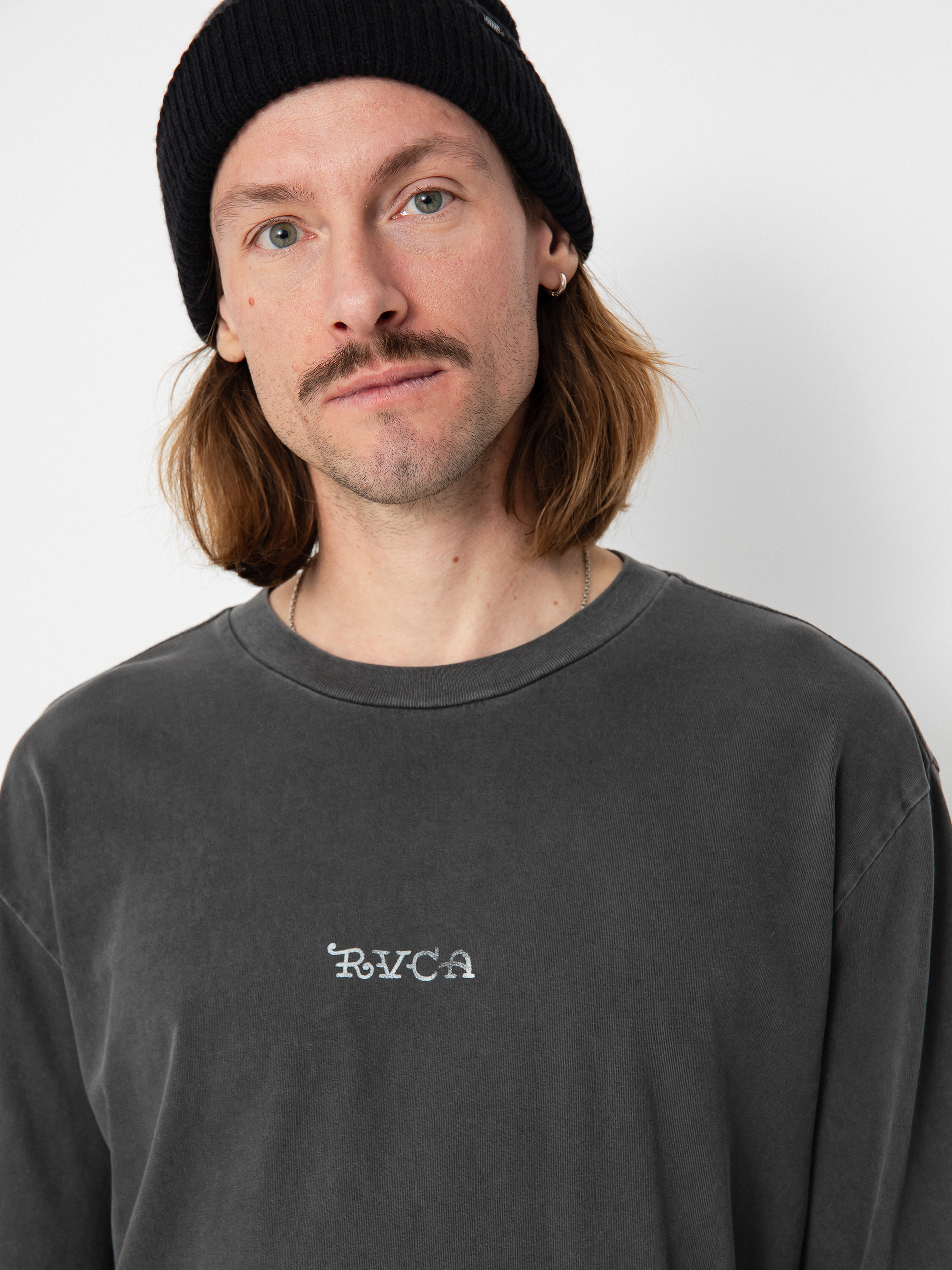RVCA Krak Panther Hosszú ujjú felső (washed black)