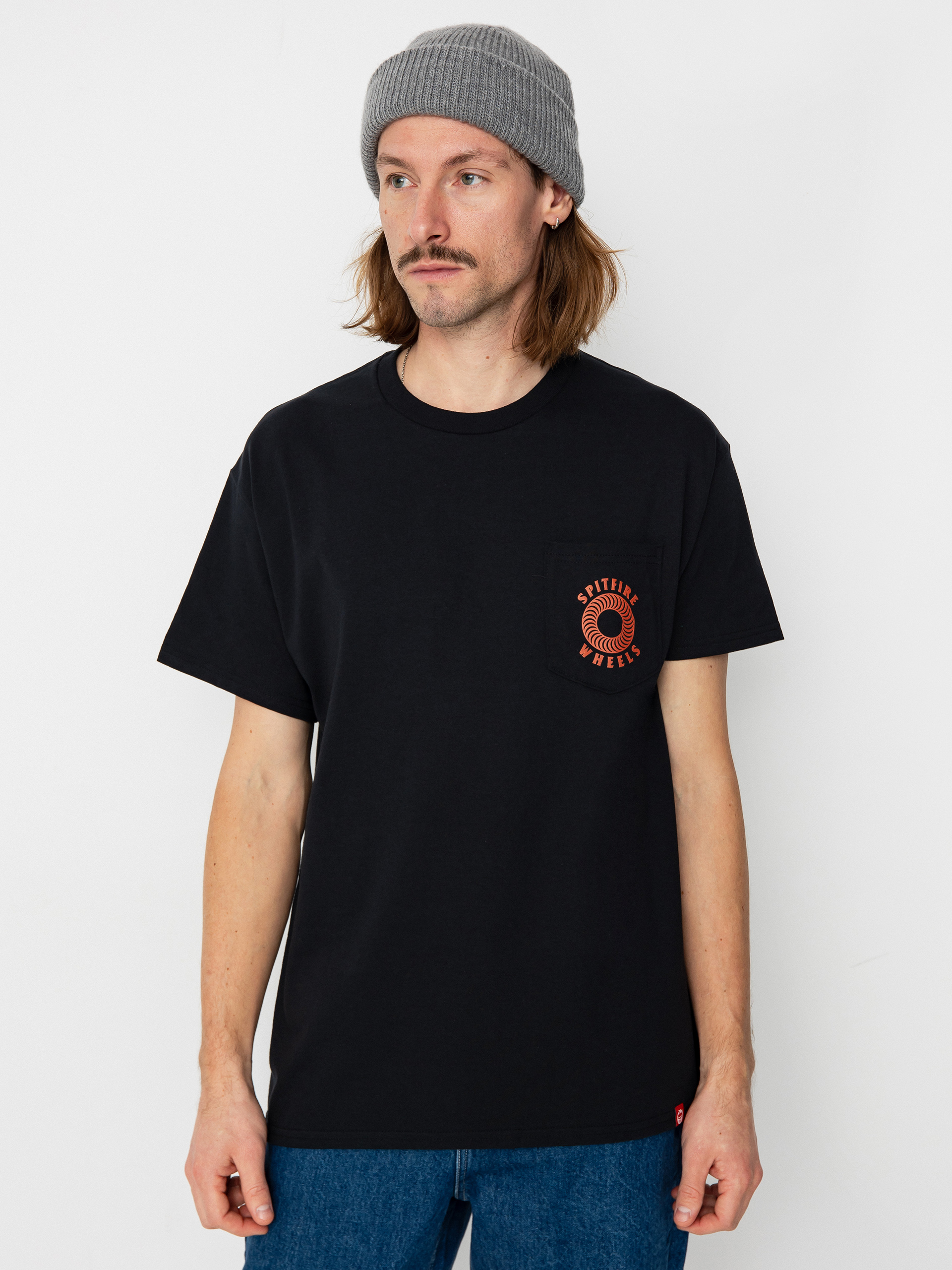 Spitfire Pocket Hlw Cls Póló (black/orange)