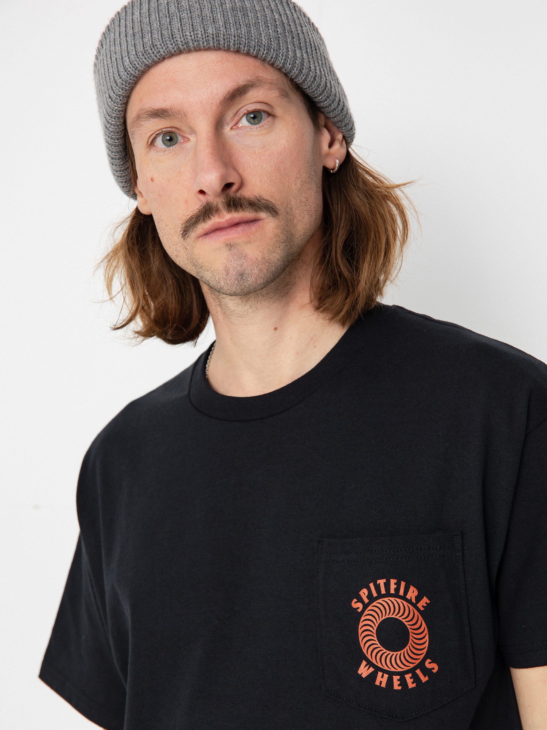 Spitfire Pocket Hlw Cls Póló (black/orange)