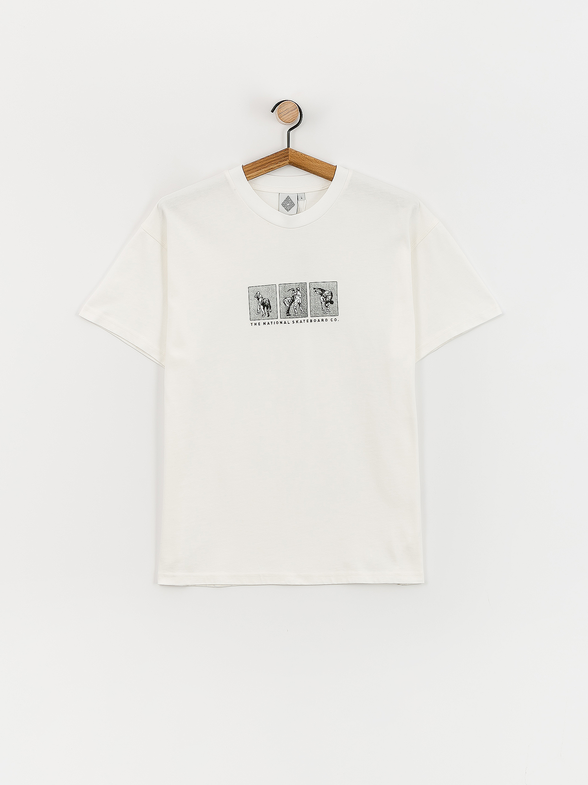 The National Skateboard Co Office Politics Triptych Póló (off white)