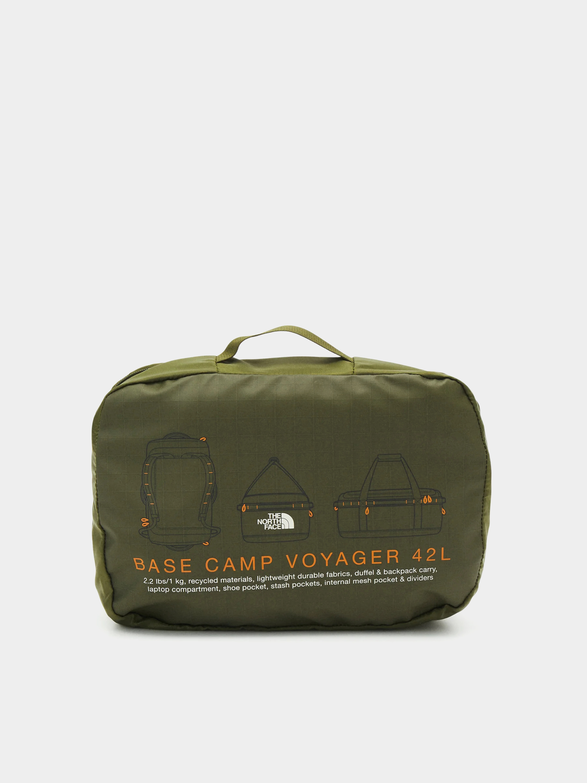 The North Face Base Camp Voyager Duffel 32L Táska (forest olive/desert rus)