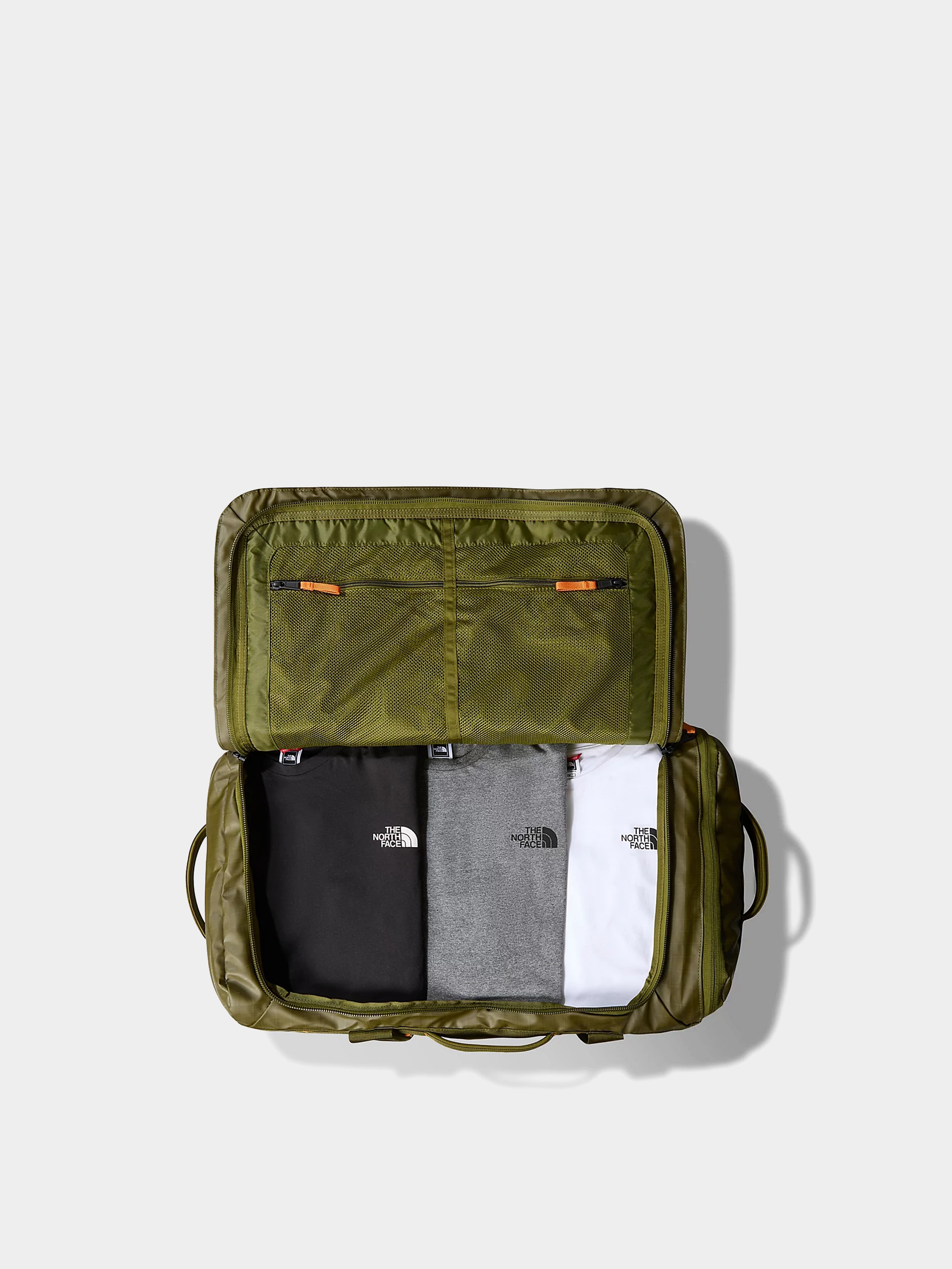 The North Face Base Camp Voyager Duffel 62L Táska (forest olive/desert rus)