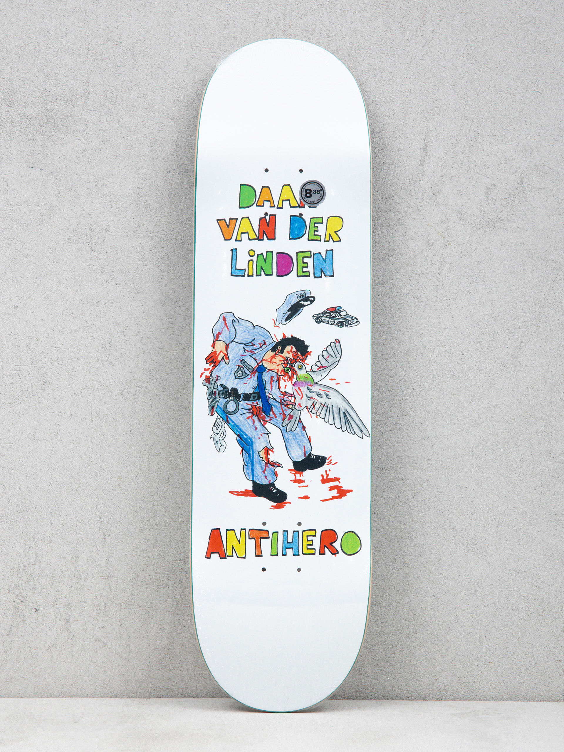 Antihero Daan Pigeon Vis Gördeszka lap (white)