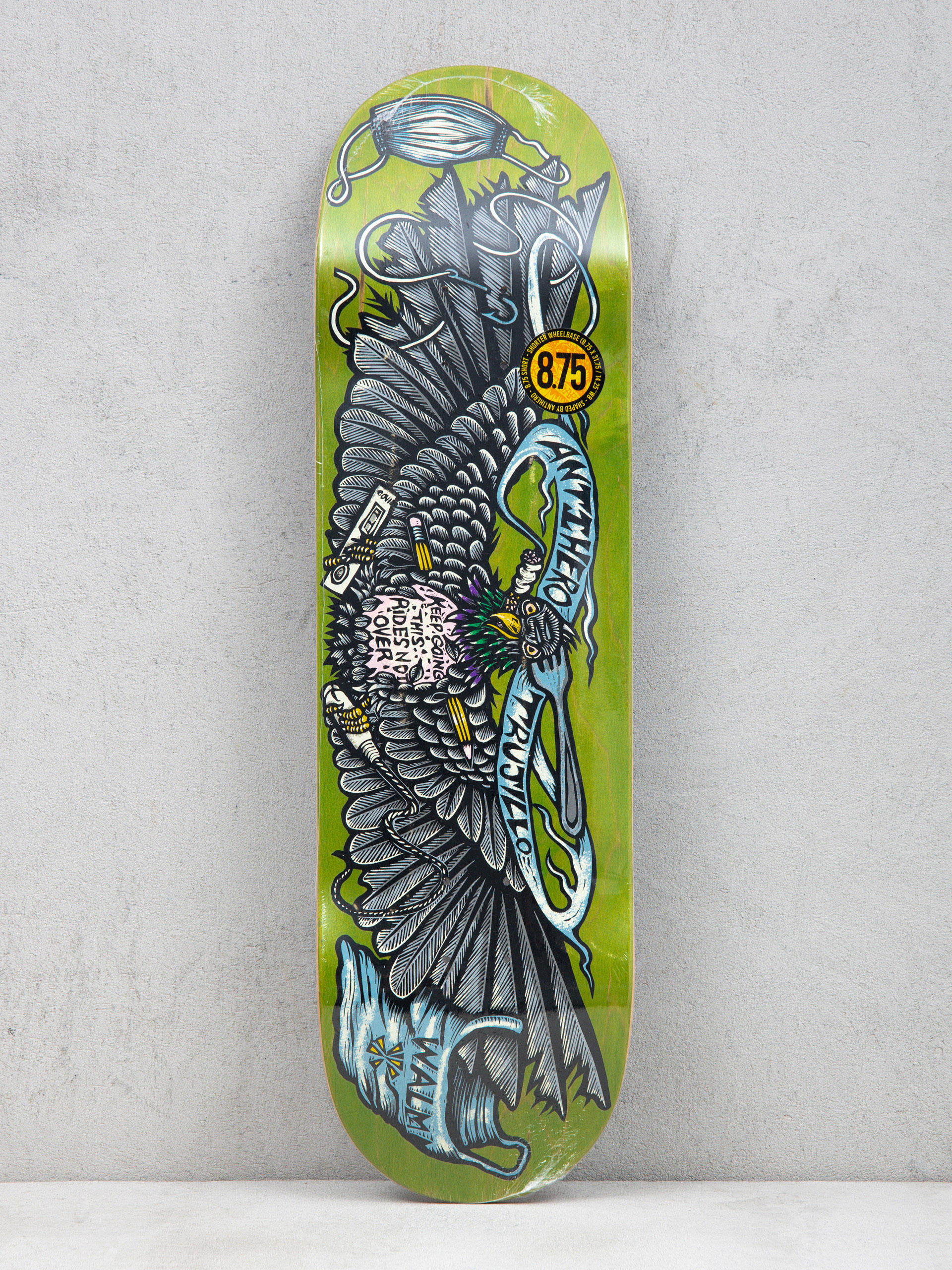 Antihero Trujillo Pigeon Vis Gördeszka lap (green)