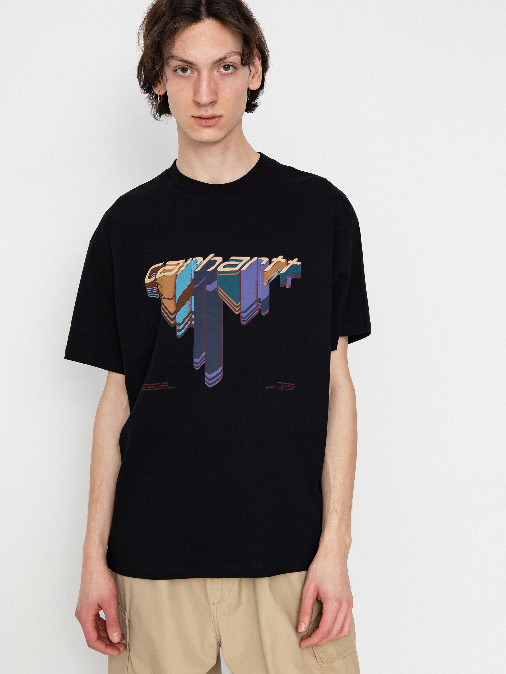 Carhartt WIP American Script Hosszú ujjú felső (black)