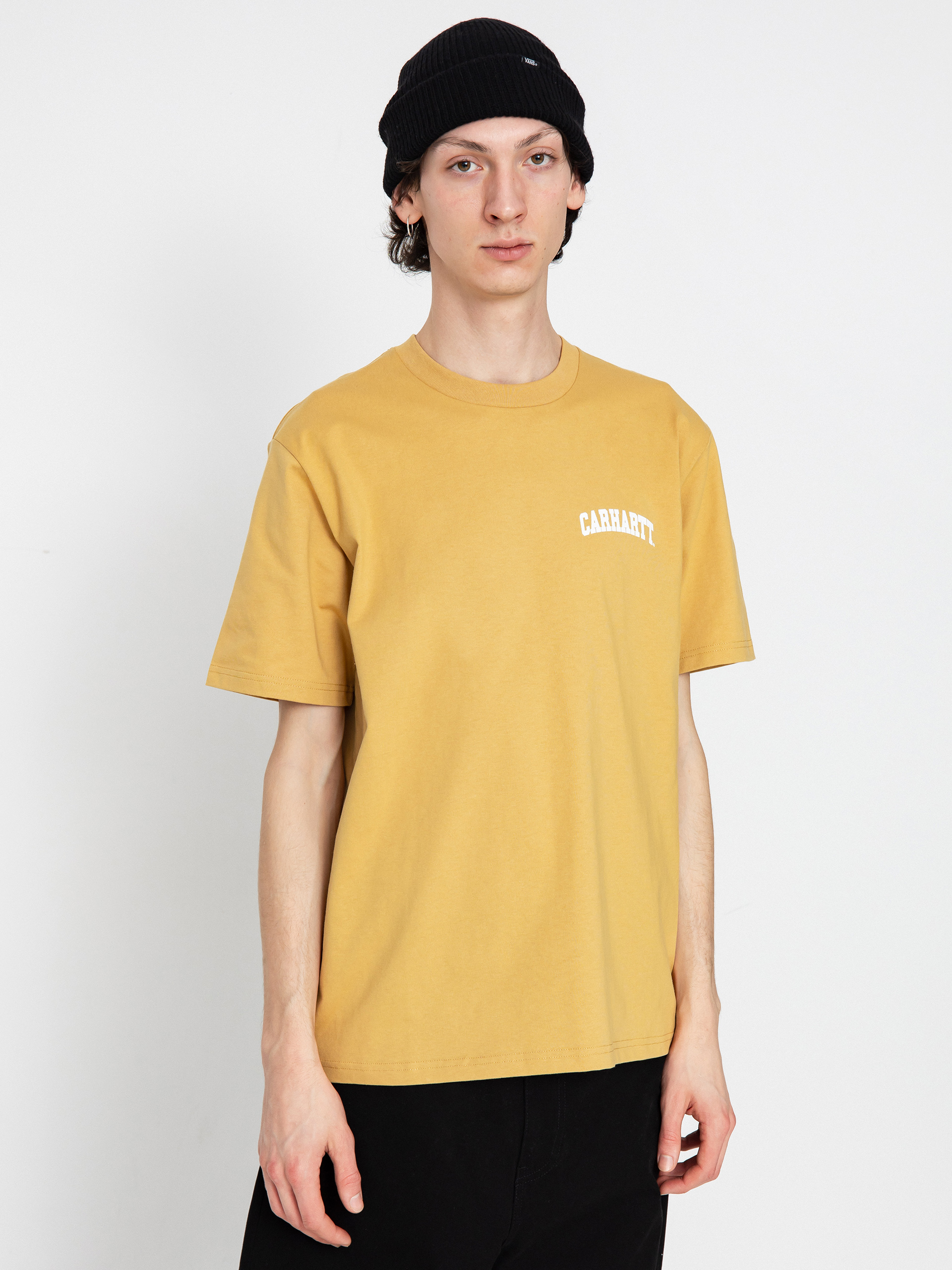 Carhartt WIP University Script Póló (bourbon/white)