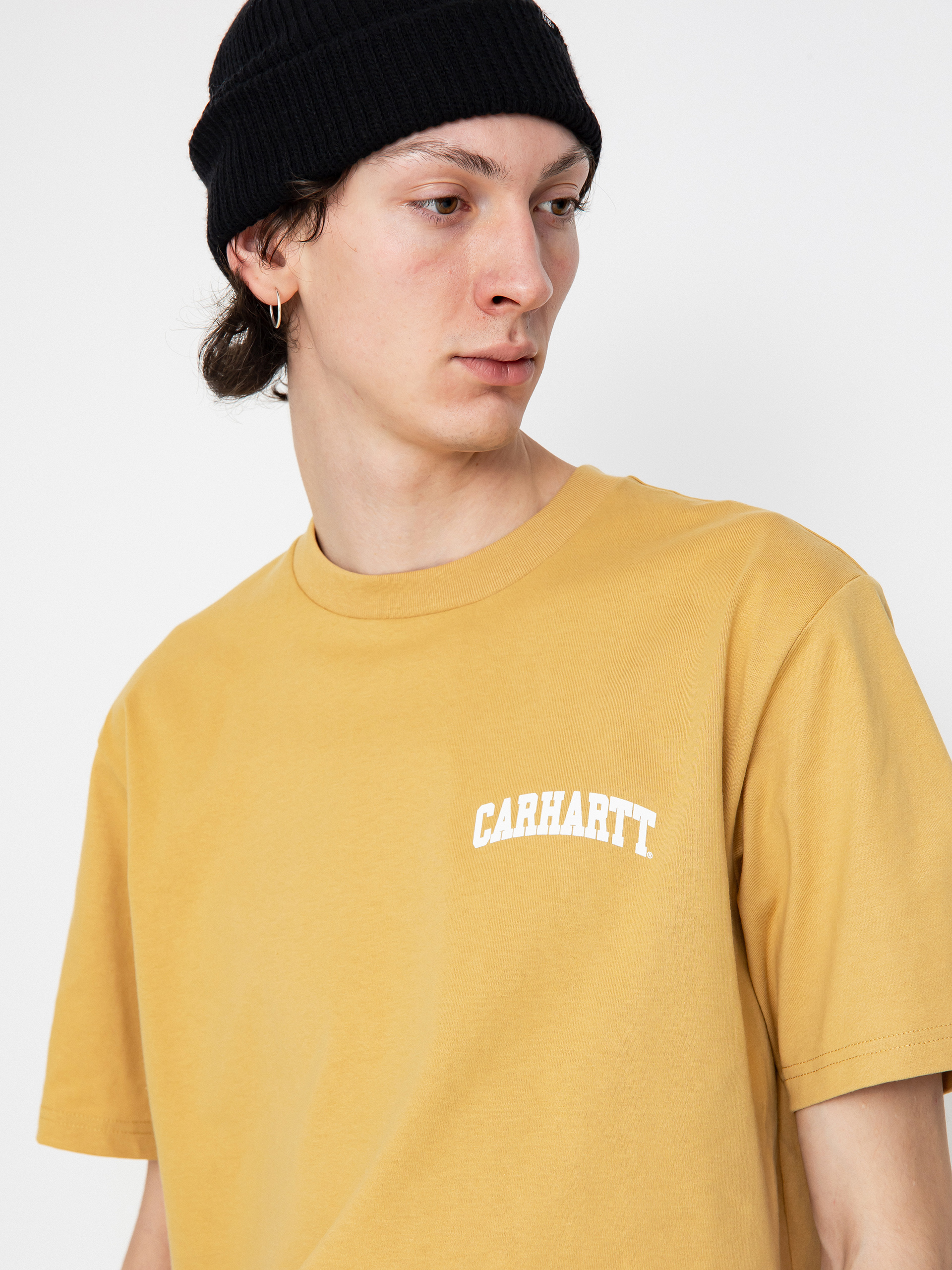Carhartt WIP University Script Póló (bourbon/white)