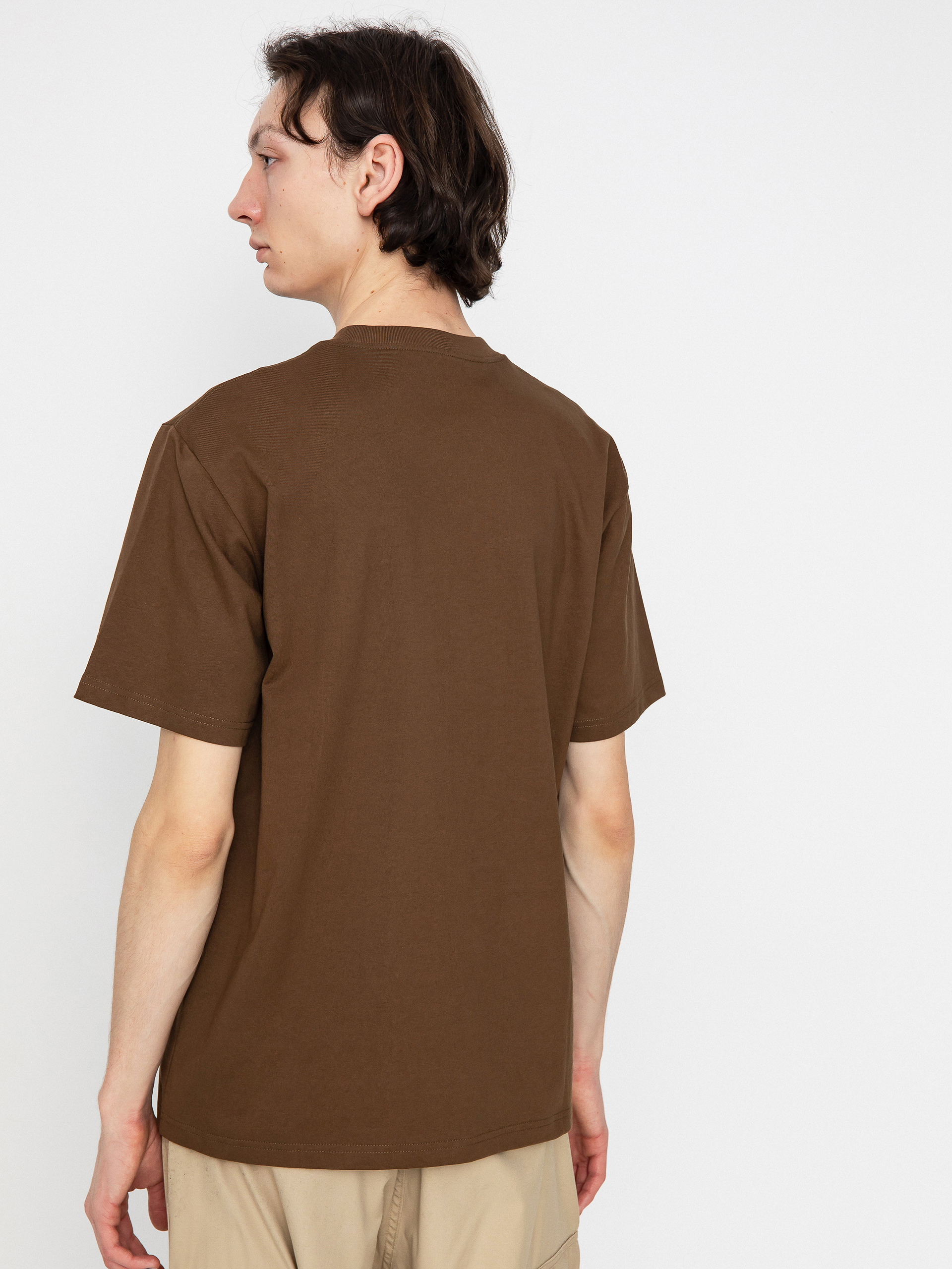 Carhartt WIP University Script Póló (lumber/white)