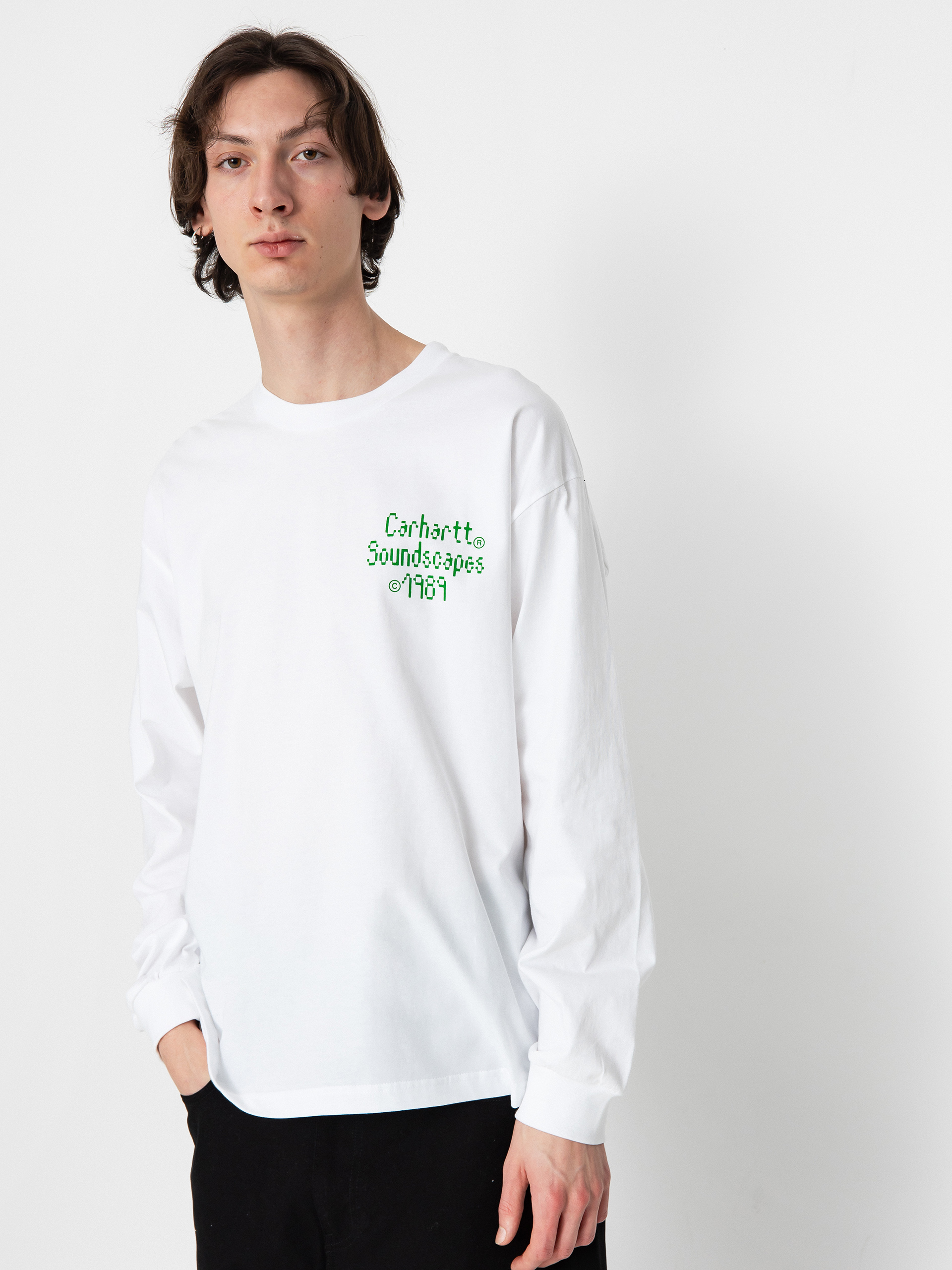 Carhartt WIP Soundface Hosszú ujjú felső (white)