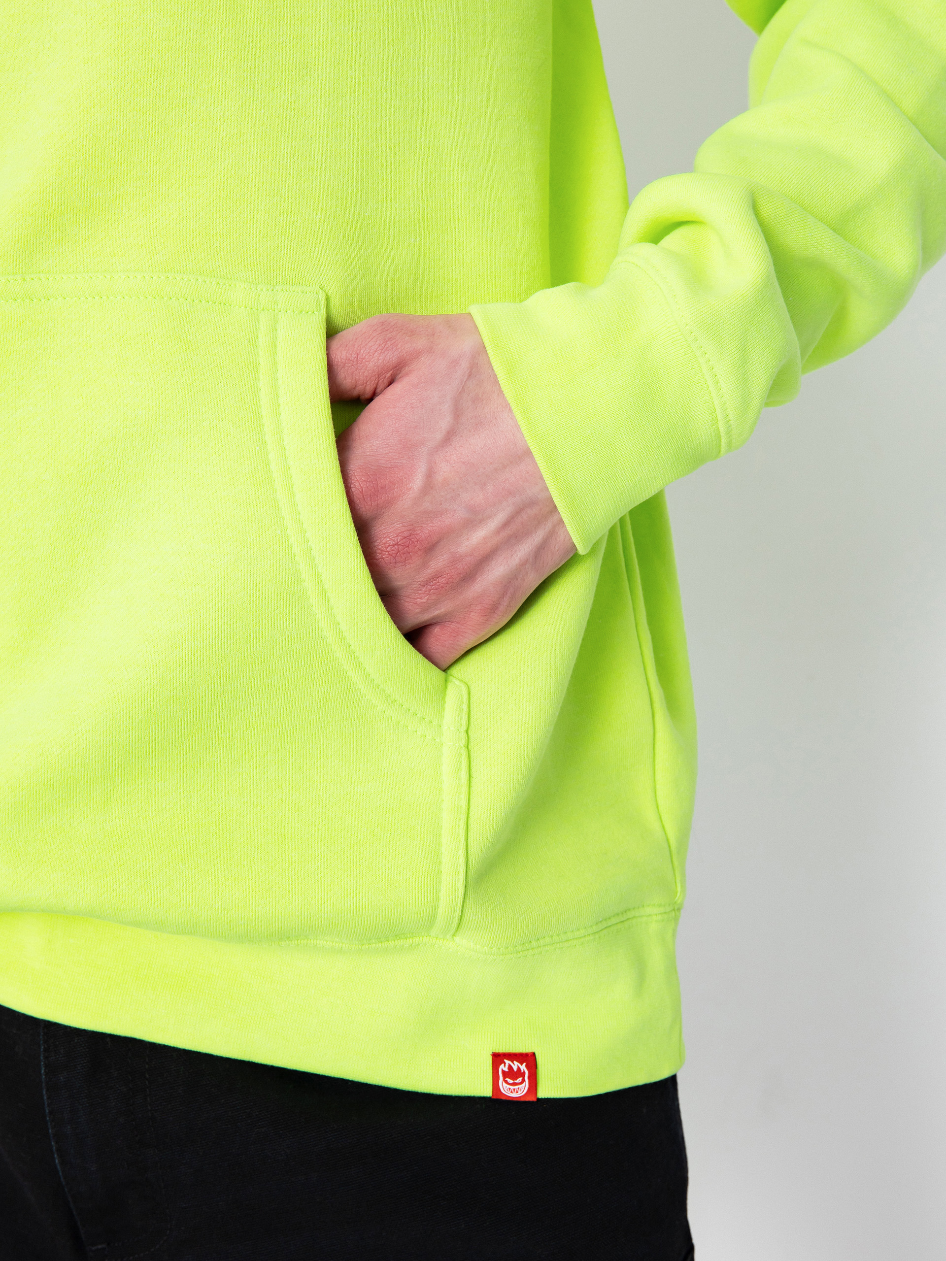 Spitfire Swrld Cls HD Kapucnis pulóver (safety yellow)